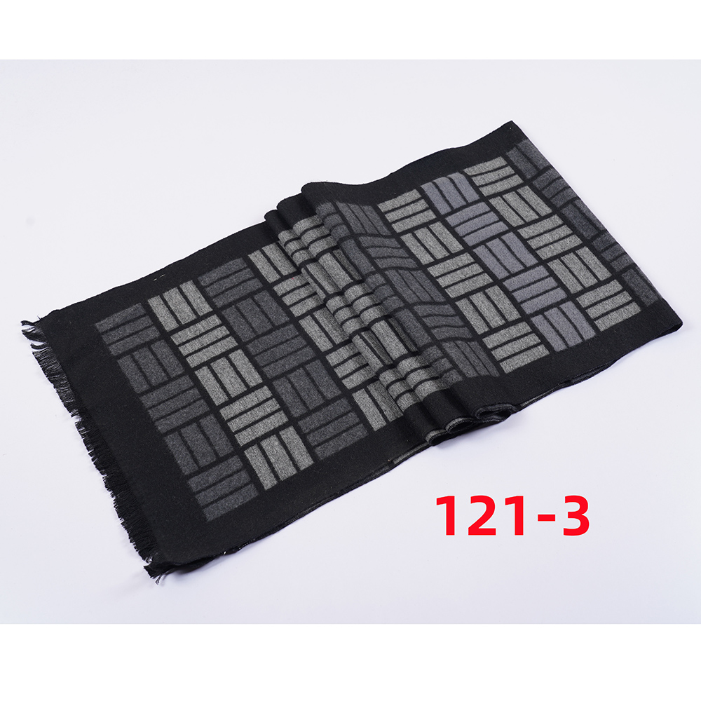 Autumn And Winter New Men's Scarf Plaid Warm Europe And The United States Simple Business Leisure Young Neck Manufacturers Wholesale 2024 Plaid Scarf Wholesale Customization Specification drawing