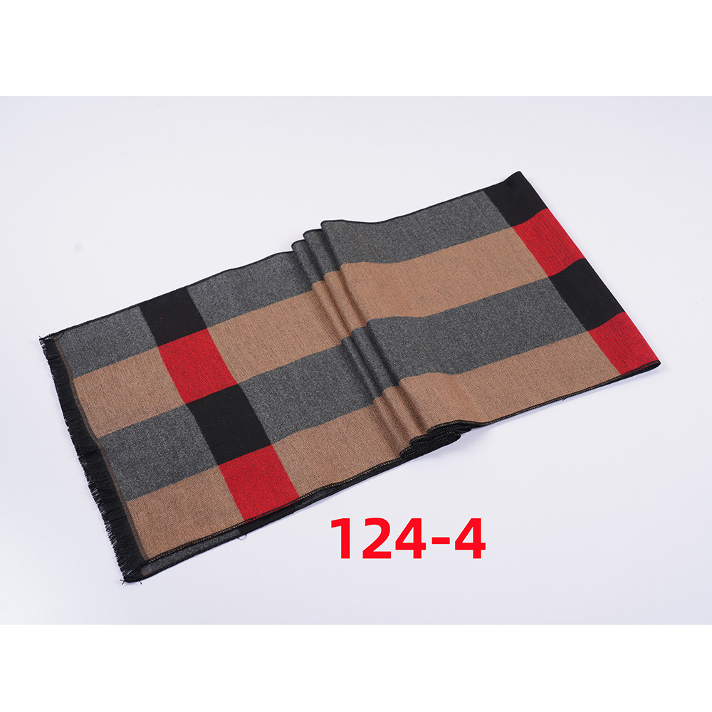 Autumn And Winter New Men's Scarf Lattice Warm Europe And The United States Simple Business Leisure Young Neck Factory Direct Sales Wholesale 2024 Striped Scarf Wholesale Customization Application Scenario