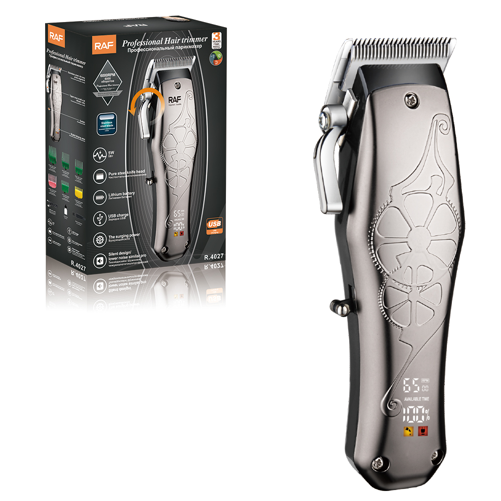 RAF Cross-border new product electric hair clipper, multi-functional electric clipper, hair shaving set, electric clipper, USB interface, R.4027 pic 4