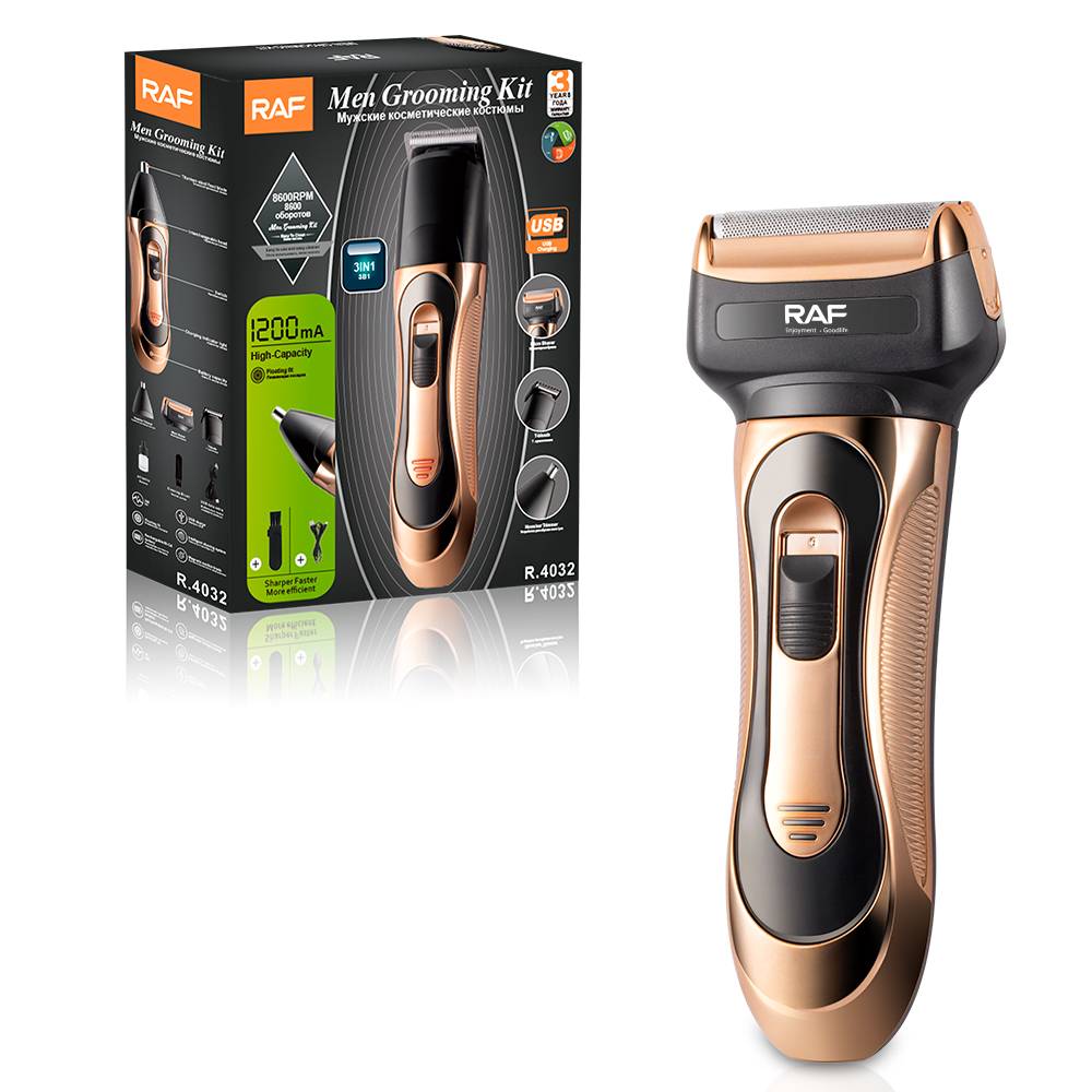RAF Cross-border new product electric hair clipper, multi-functional electric clipper, hair shaving set, electric clipper, USB interface, R.4032 details Picture