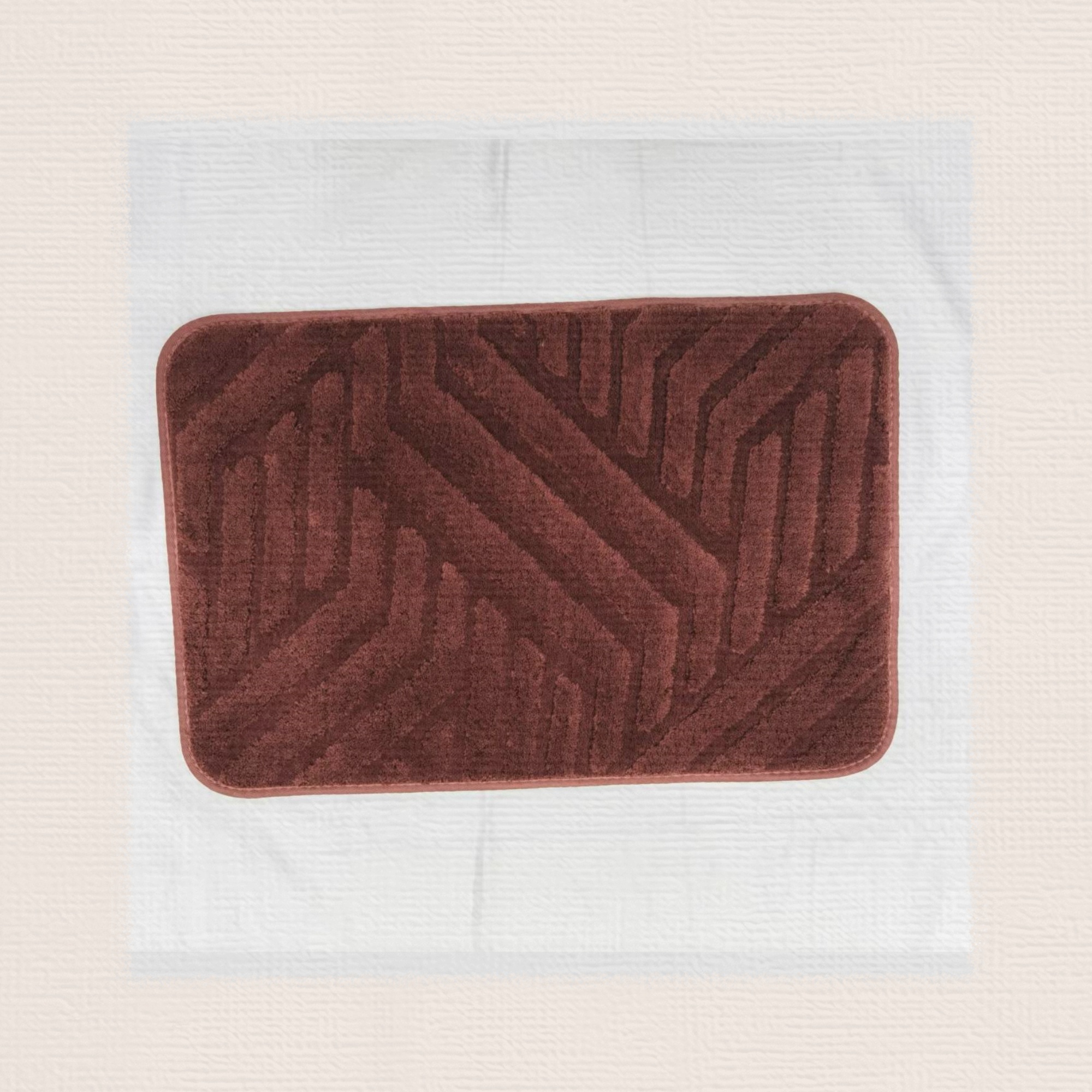Plain jacquard floor mat, toilet 2-piece set, foot mat, carpet, bathroom absorbent anti-slip mat, kitchen mat, bedside blanket, living room blanket, standard 5 colors, TPR anti-slip base, 50*80+50*40CM Application Scenario