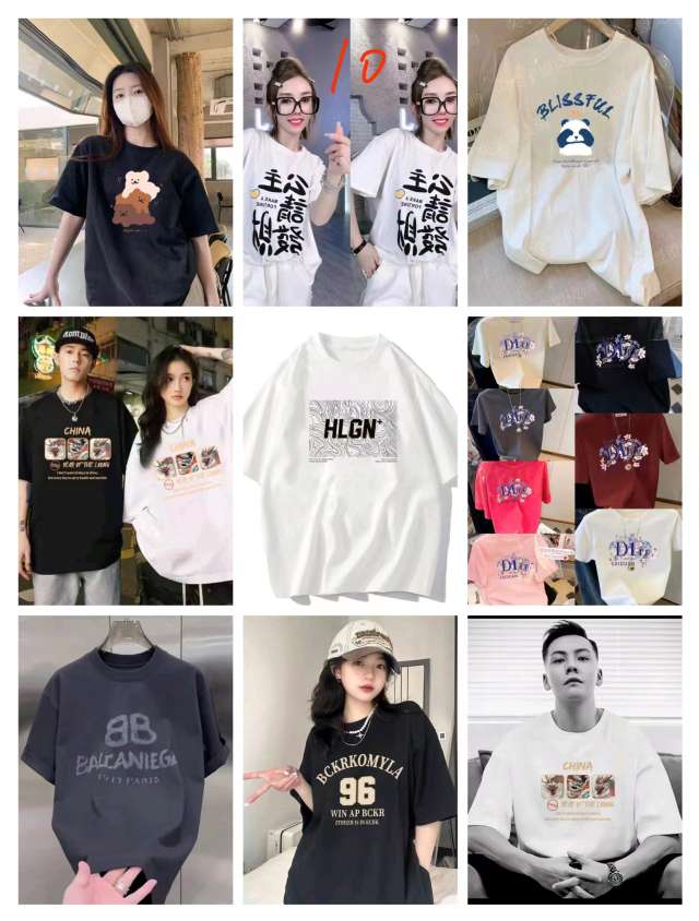Pure cotton printed T-shirt Item Picture