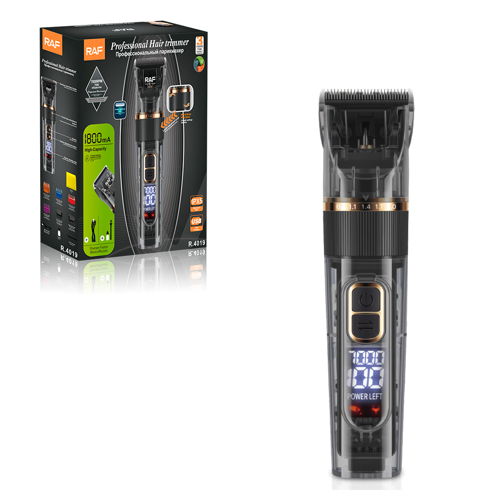 RAF Cross-border new product electric hair clipper, multi-functional electric clipper, hair shaving set, electric clipper, USB interface, R.4019 details Picture