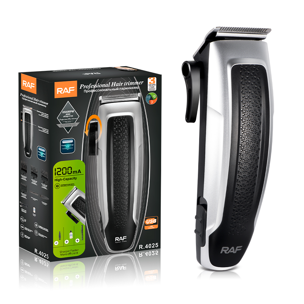 RAF Cross-border new product electric hair clipper, multi-functional electric clipper, hair shaving set, electric clipper, USB interface R.4025 details Picture