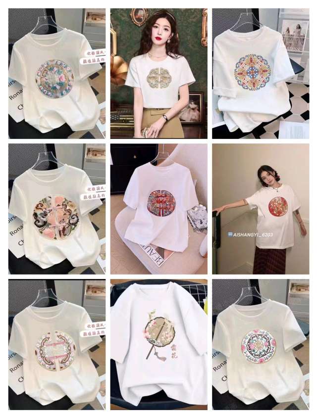 Pure cotton printed T-shirt details Picture
