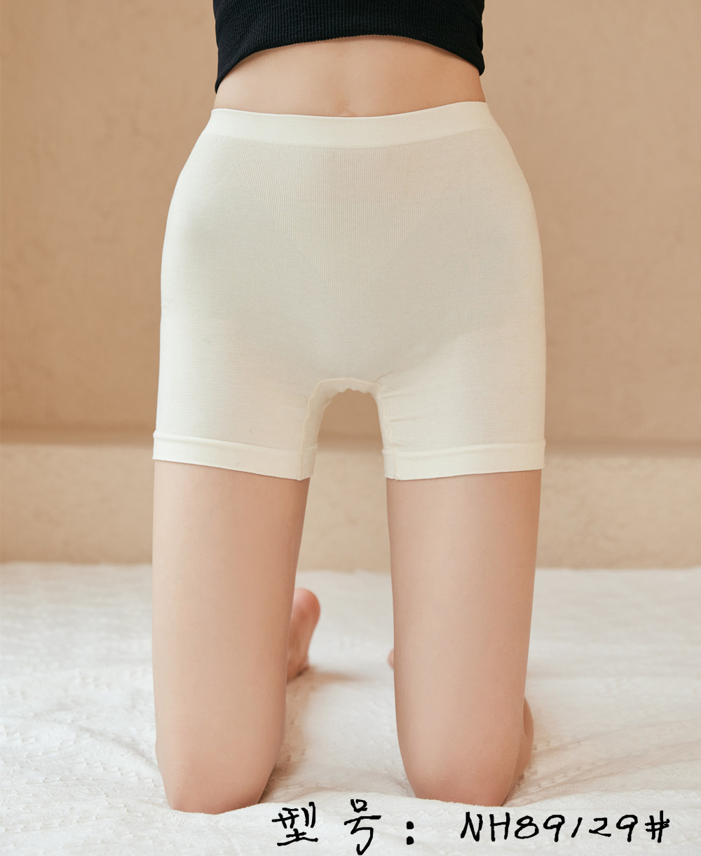 Non-trace safety pants women's anti-exposure not easy to roll edge summer thin high-waisted 2-in-1 underwear shorts full figure