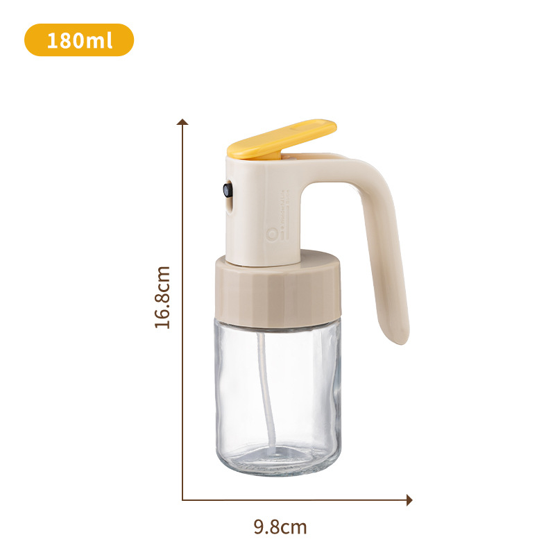 Y19-YN-1562 small oil spray bottle, glass kitchen household air fryer oil spray bottle, atomized mist edible oil spray bottle, spray bottle oil can Specification image