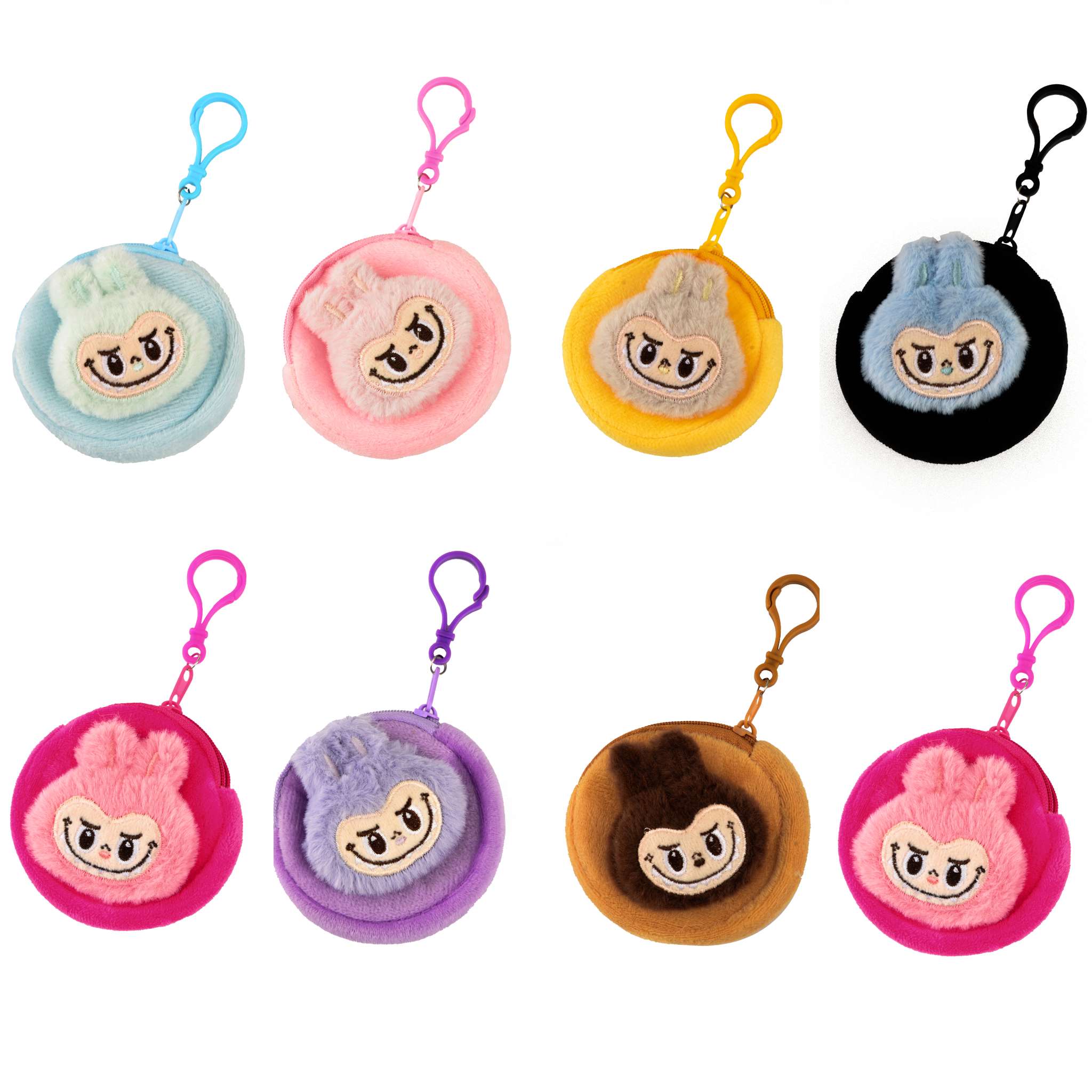 零钱包毛绒玩具包卡通头贴包卡通包挂件硬币包耳机包钥匙扣挂件