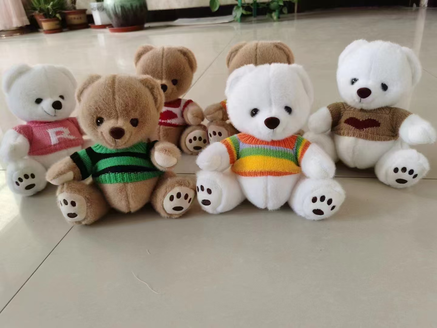 Clothing bear doll, doll, hoodie, bear plush toy Item Picture