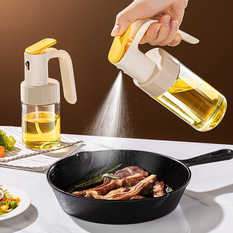 Y19-YN-1562 small oil spray bottle, glass kitchen household air fryer oil spray bottle, atomized mist edible oil spray bottle, spray bottle oil can Item Picture