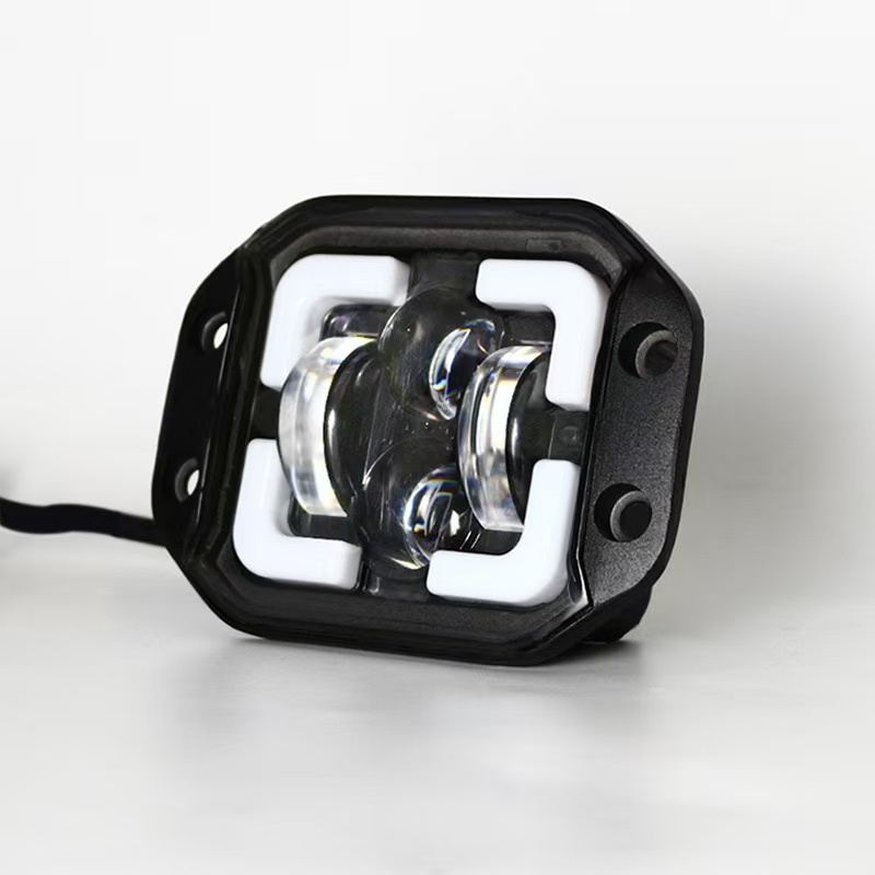 4-inch Wrangler off-road vehicle, 60W square led work lights, angel eye spotlights, turn signals, fog lights details Picture