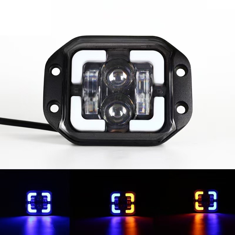 4-inch Wrangler off-road vehicle, 60W square led work lights, angel eye spotlights, turn signals, fog lights full figure
