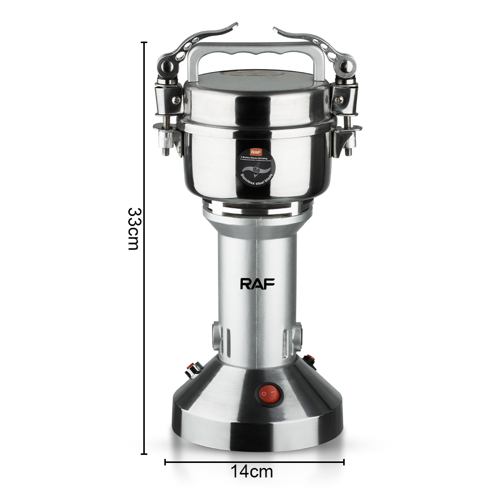 RAF欧规跨境不锈钢电动研磨机中药材粉碎机五谷杂粮磨粉机打粉机详情2