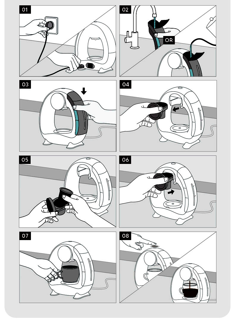 美式胶囊咖啡机专业开模定制小家电办公室便携半自动配keurig胶囊详情14
