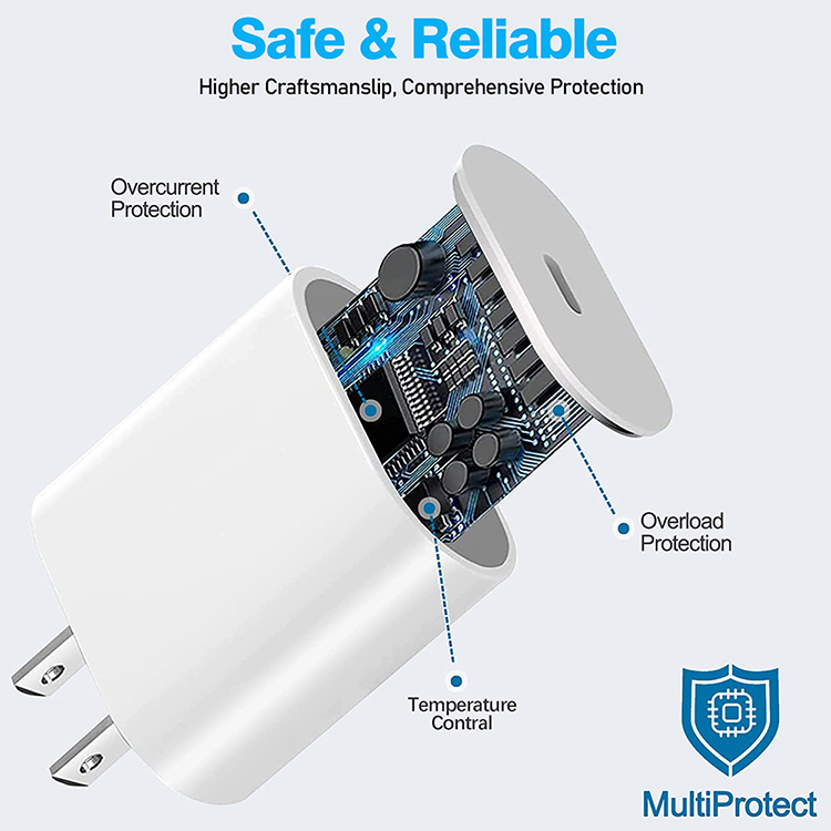 pd20w快充充电器适用于苹果手机iPhone16 iPad美规现货详情1