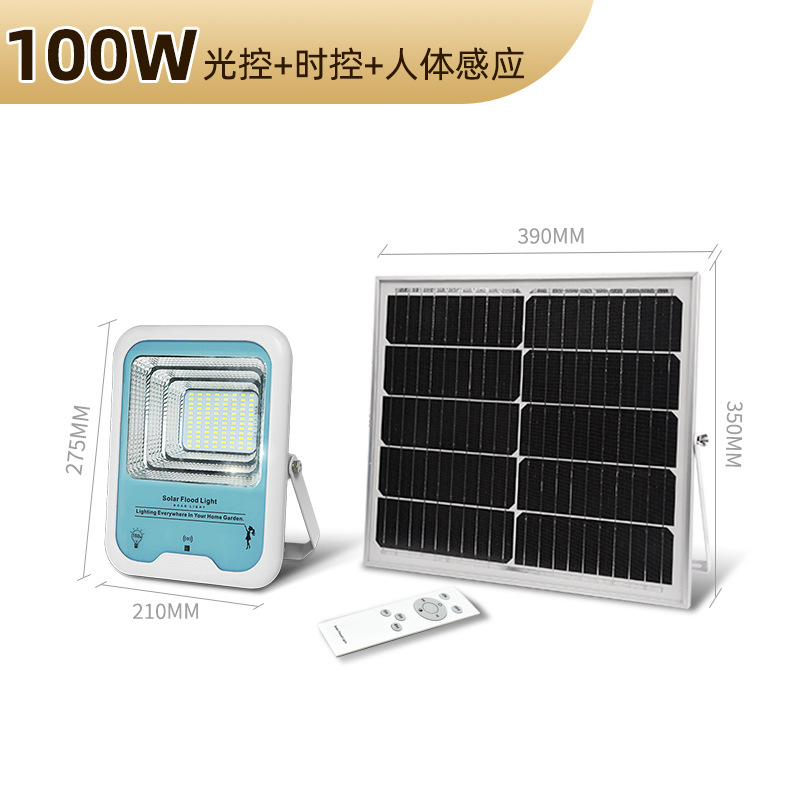 Solar Express SPX-E4 LED太阳能板太阳能投光灯感应定时户外多功能庭院照明太阳灯 太阳能灯