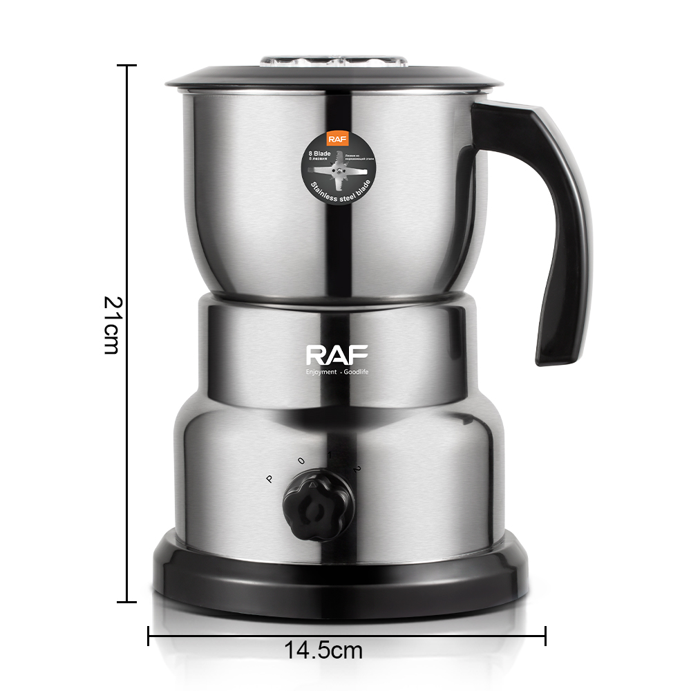 RAF European and American standard electric bean grinder, dry grinder, household lightweight grinding cup, portable coffee bean pulverizer R.7129 Specification image