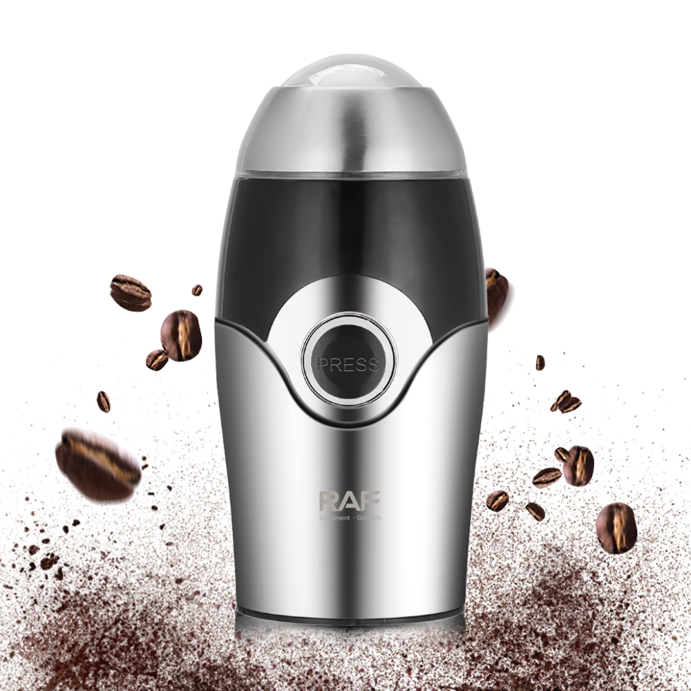 RAF Electric bean grinder, dry grinder, household lightweight grinding cup, portable coffee bean pulverizer R.7124 Application Scenario