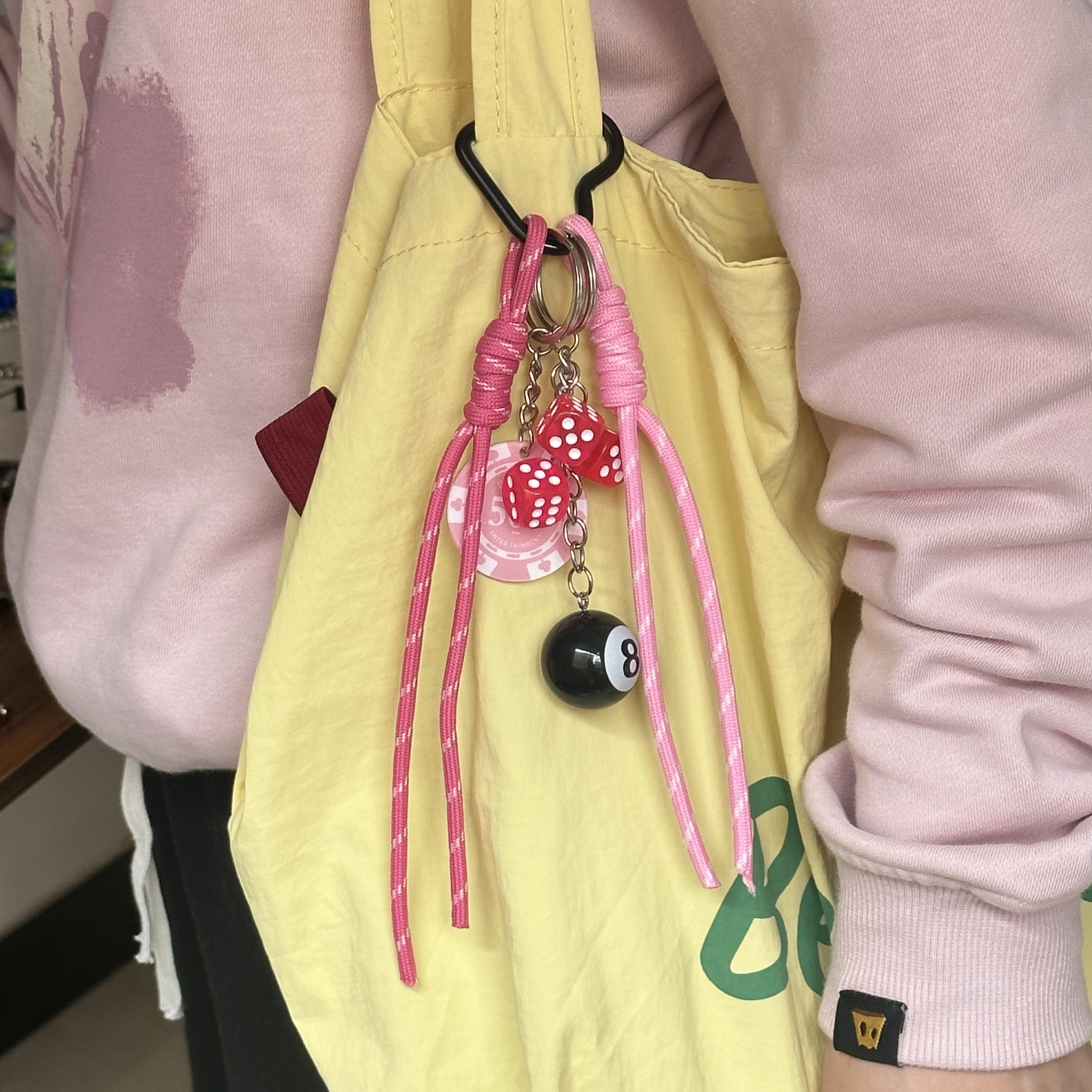 小众miu系包挂个性棒球车钥匙扣编织装饰挂件女高级感ins风挂饰详情13