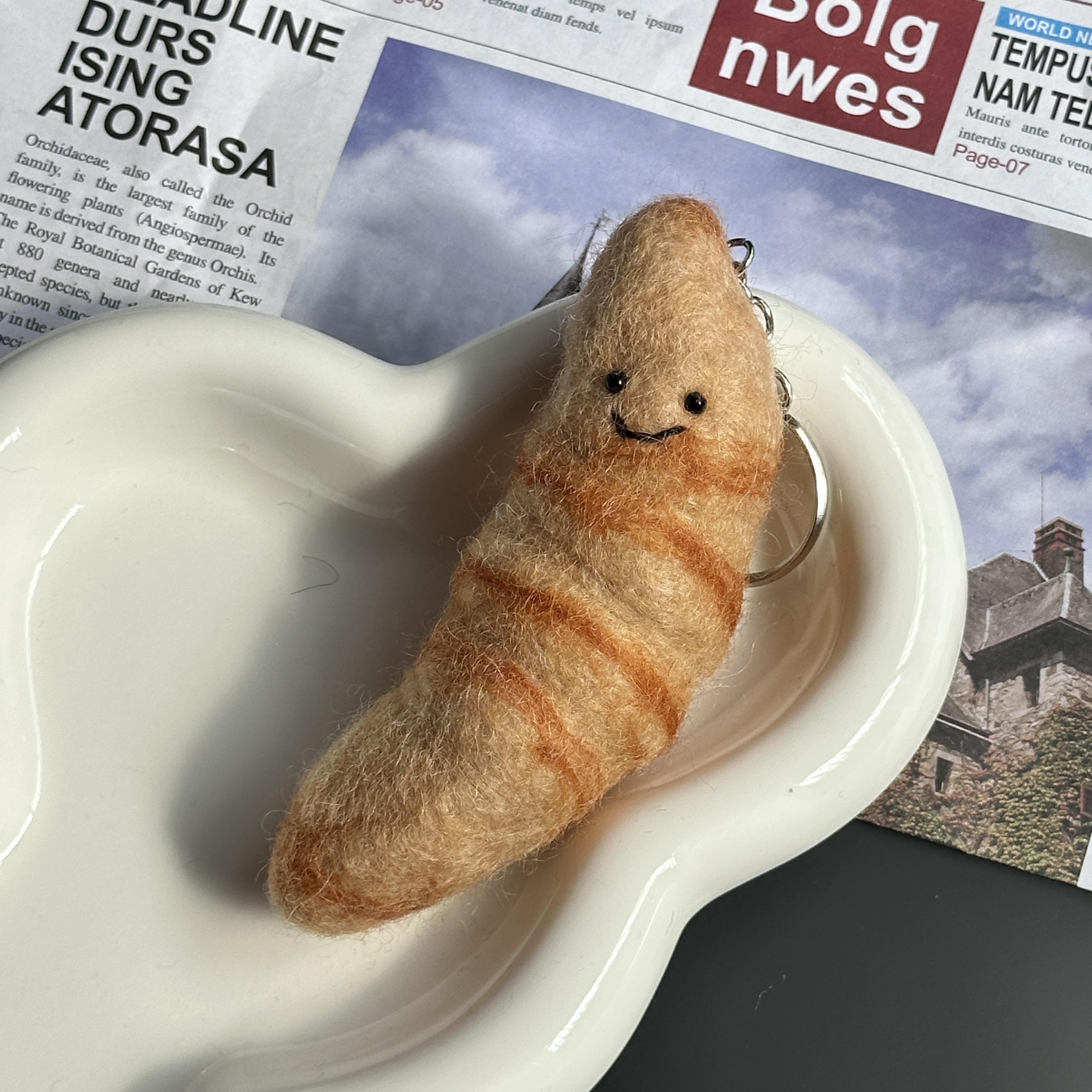 纯手工羊毛毡挂饰高颜值水果蔬菜可爱韩系miu系包挂件背包配饰详情10