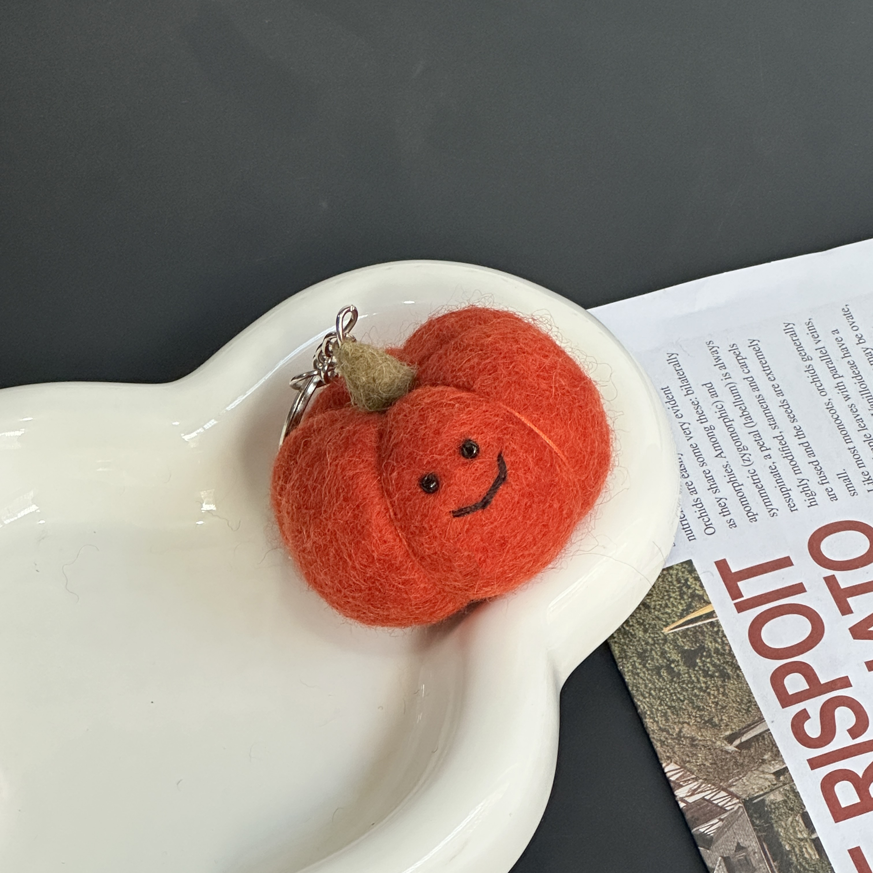 果蔬系羊毛毡挂件miu系包挂高颜值玩偶钥匙扣配饰配件饰品挂件详情7
