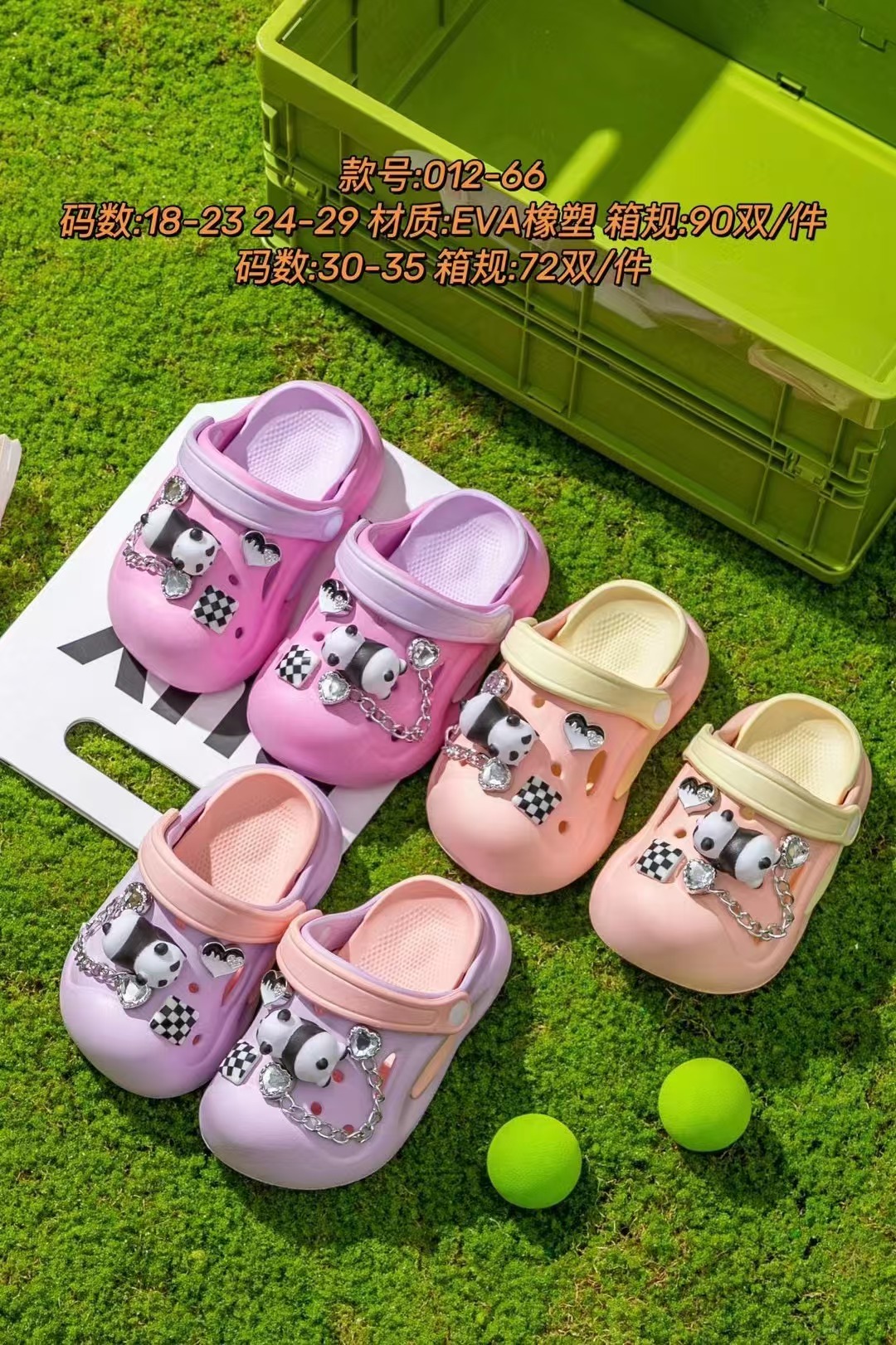 儿童拖鞋/棉拖鞋儿童冬季卡通/鞋扣配件/女童棉拖鞋/卡通橡皮细节图