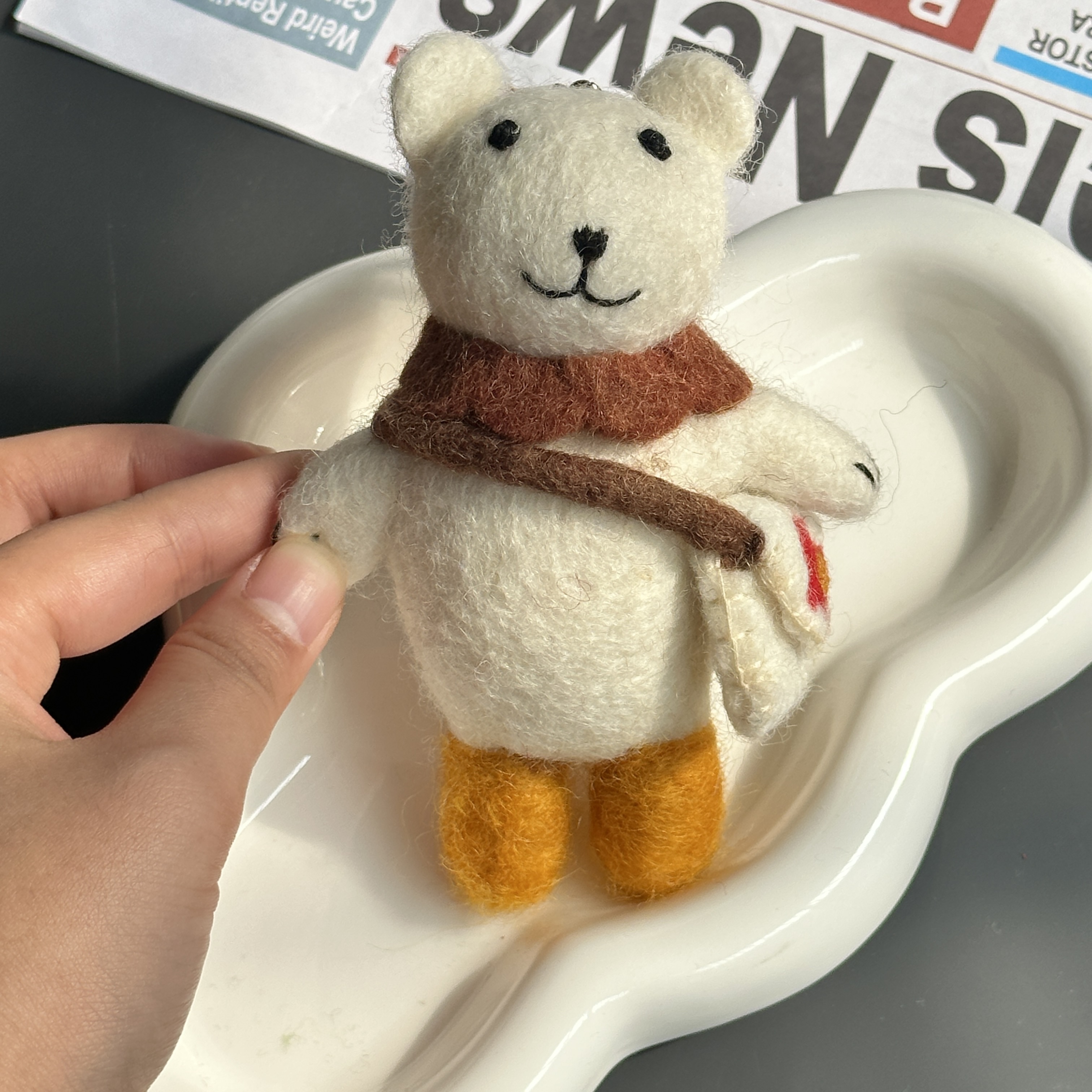 果蔬系羊毛毡挂件miu系包挂高颜值玩偶钥匙扣配饰配件饰品挂件详情12