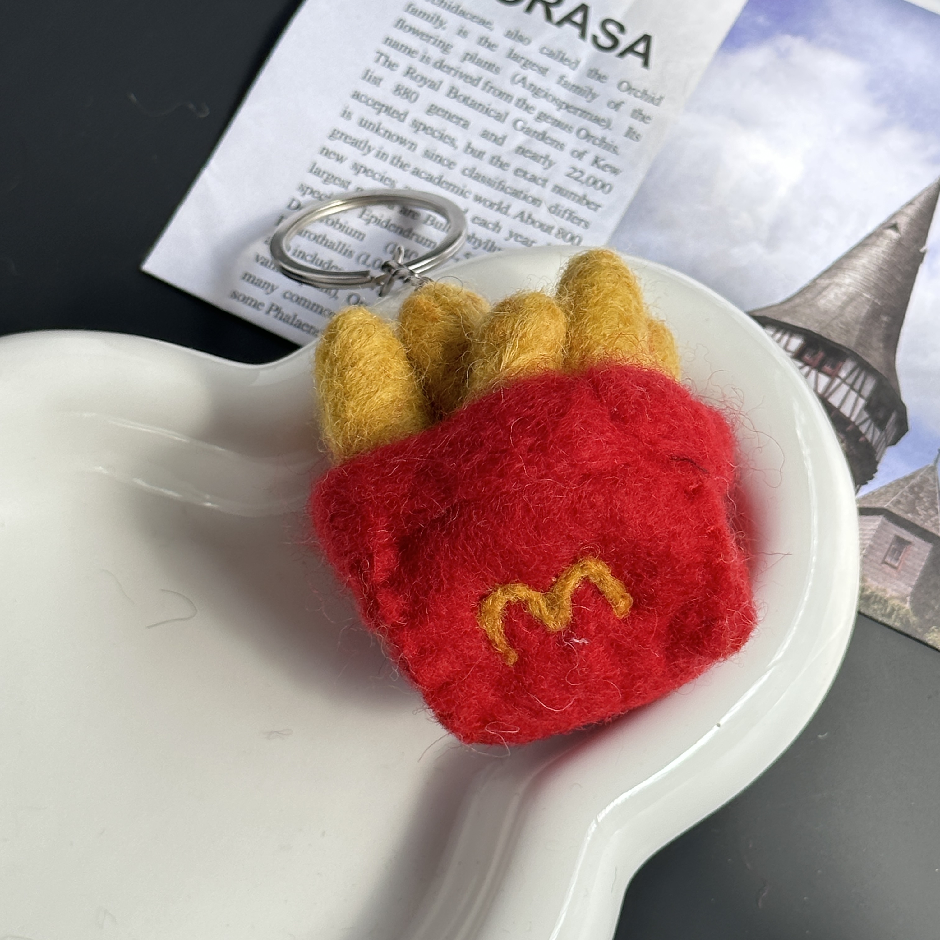 纯手工羊毛毡挂饰高颜值水果蔬菜可爱韩系miu系包挂件背包配饰详情15