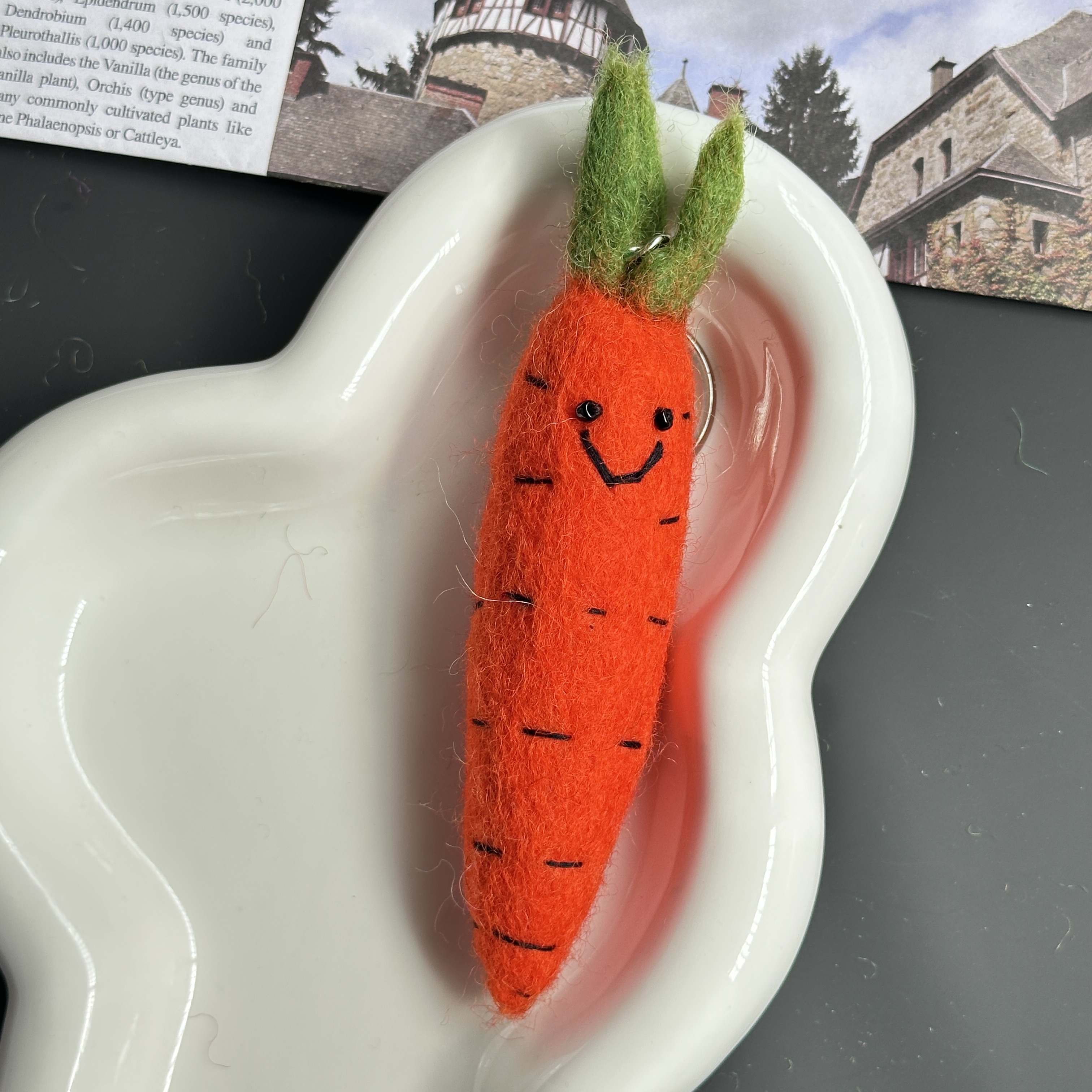ins风羊毛毡钥匙扣挂件蔬菜系类miu系包挂配件高颜值毛毡挂饰配饰详情9