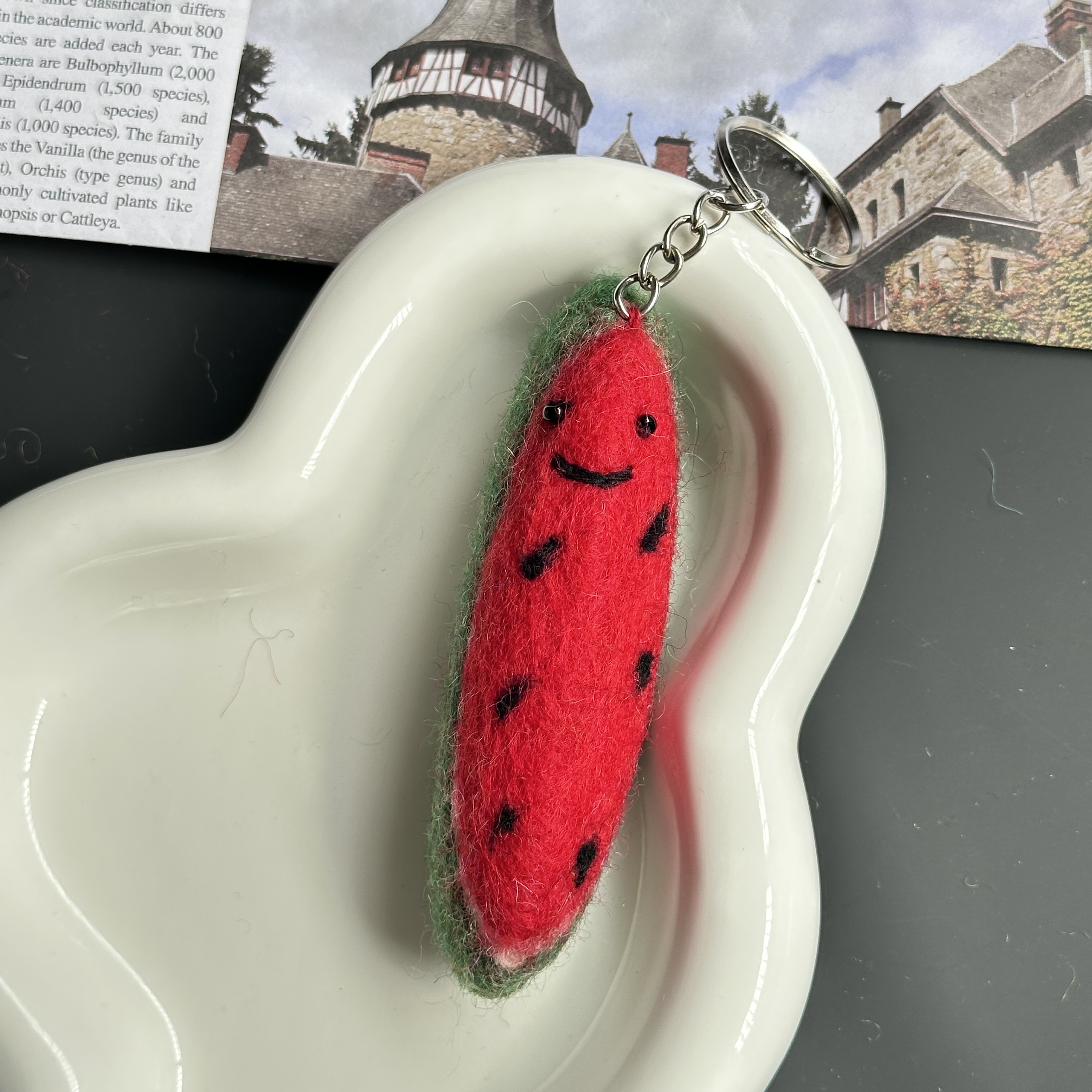 ins风羊毛毡钥匙扣挂件蔬菜系类miu系包挂配件高颜值毛毡挂饰配饰详情8