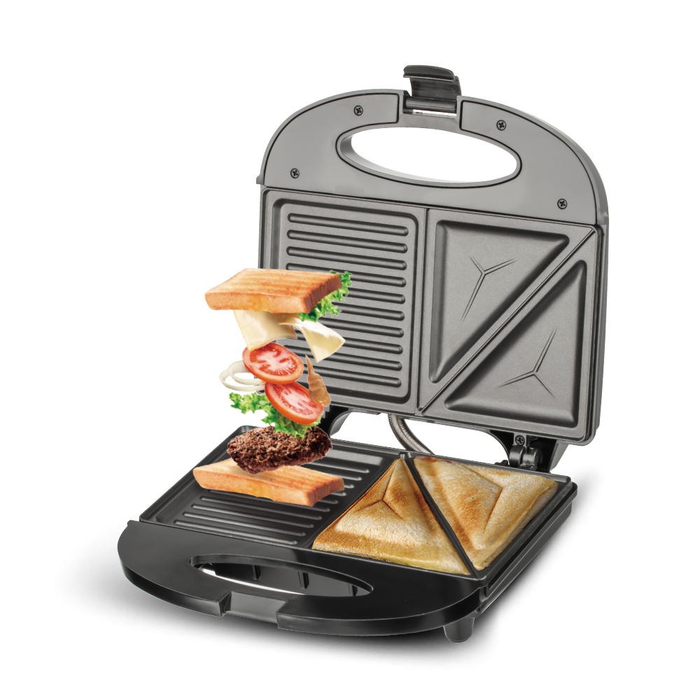RAF European and American standard sandwich machine, breakfast machine, mini waffle machine, multi-functional cake machine, breakfast machine, toaster pic 6