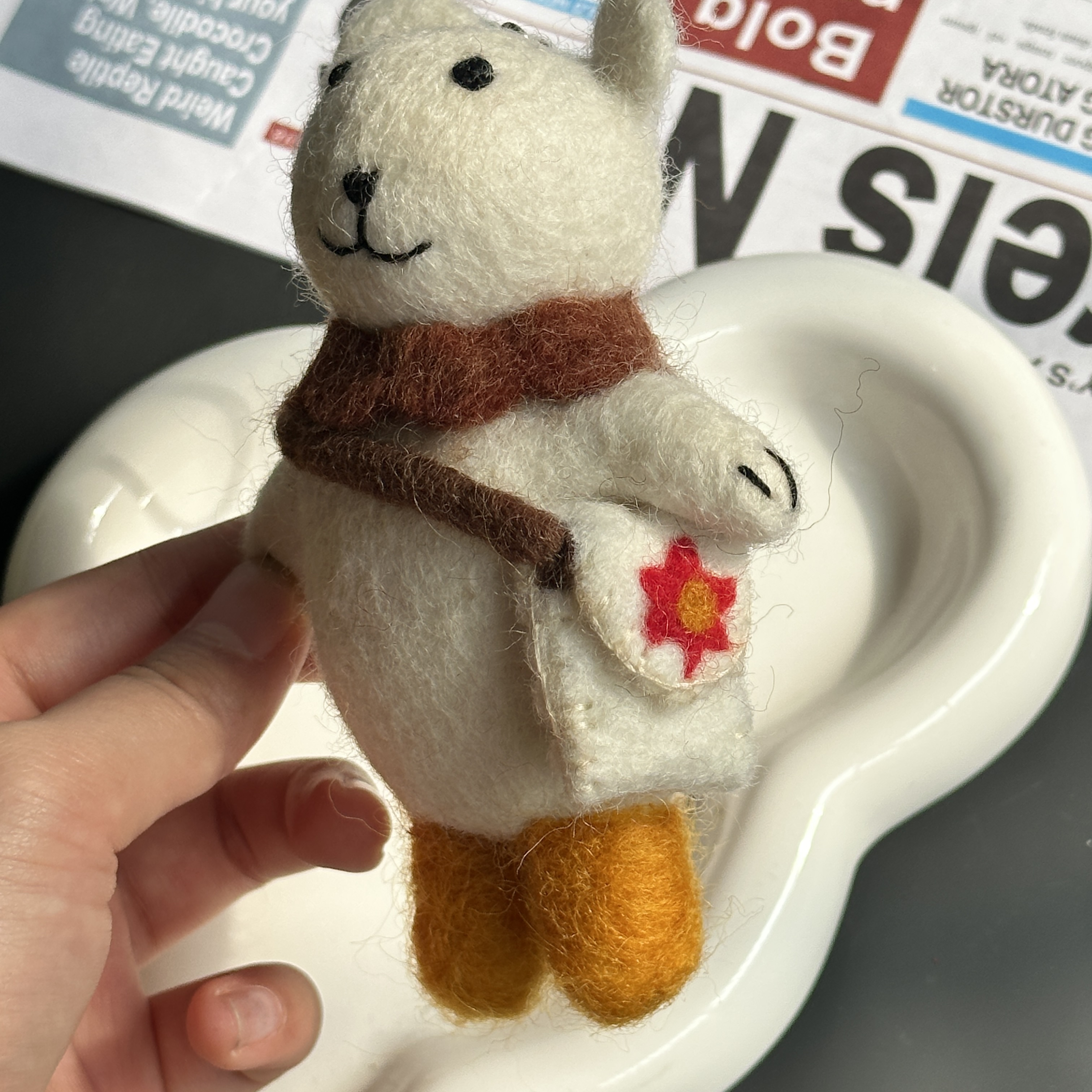 果蔬系羊毛毡挂件miu系包挂高颜值玩偶钥匙扣配饰配件饰品挂件详情13