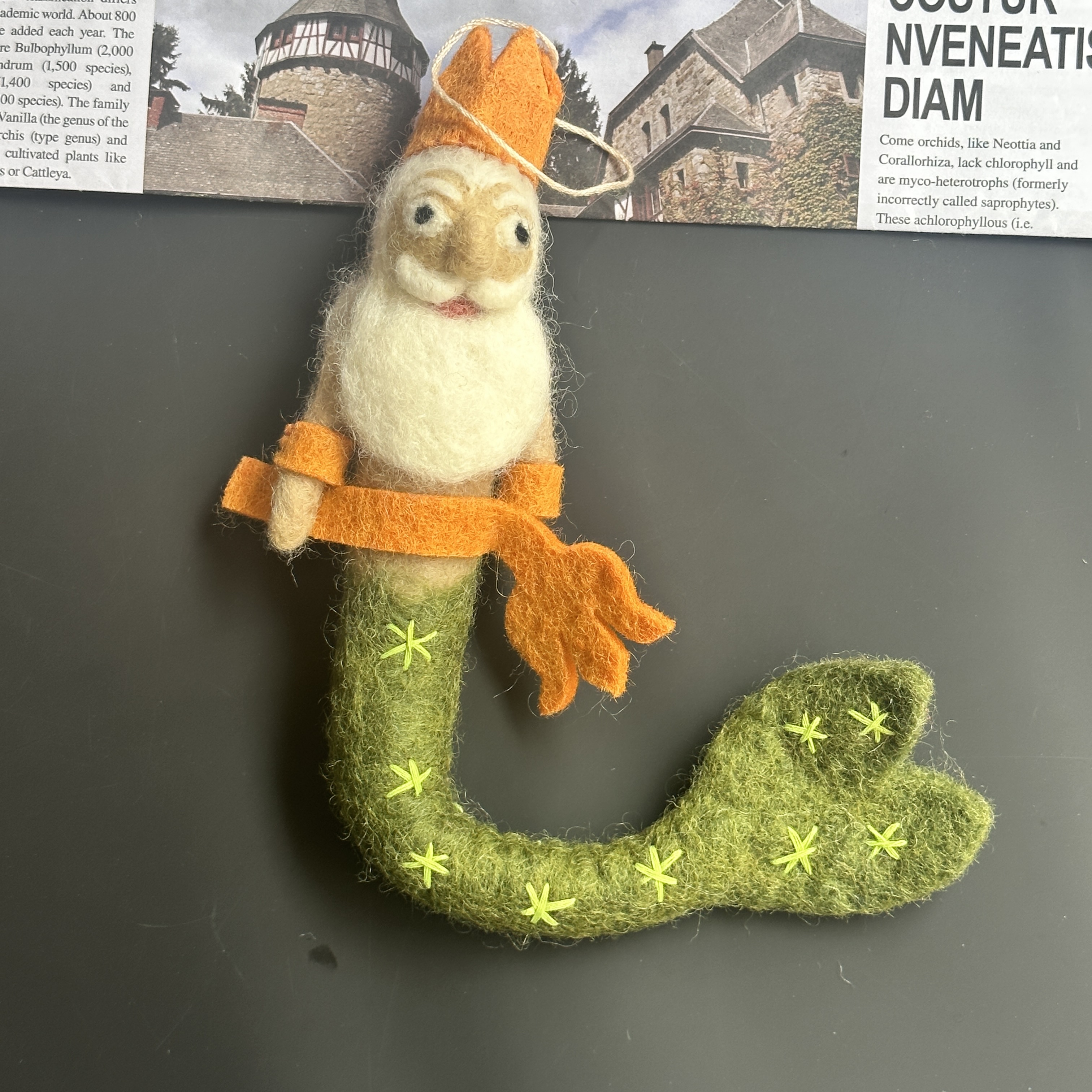 ins风羊毛毡可爱美人鱼立体玩偶挂饰包挂服装配饰家居装饰创意礼详情7