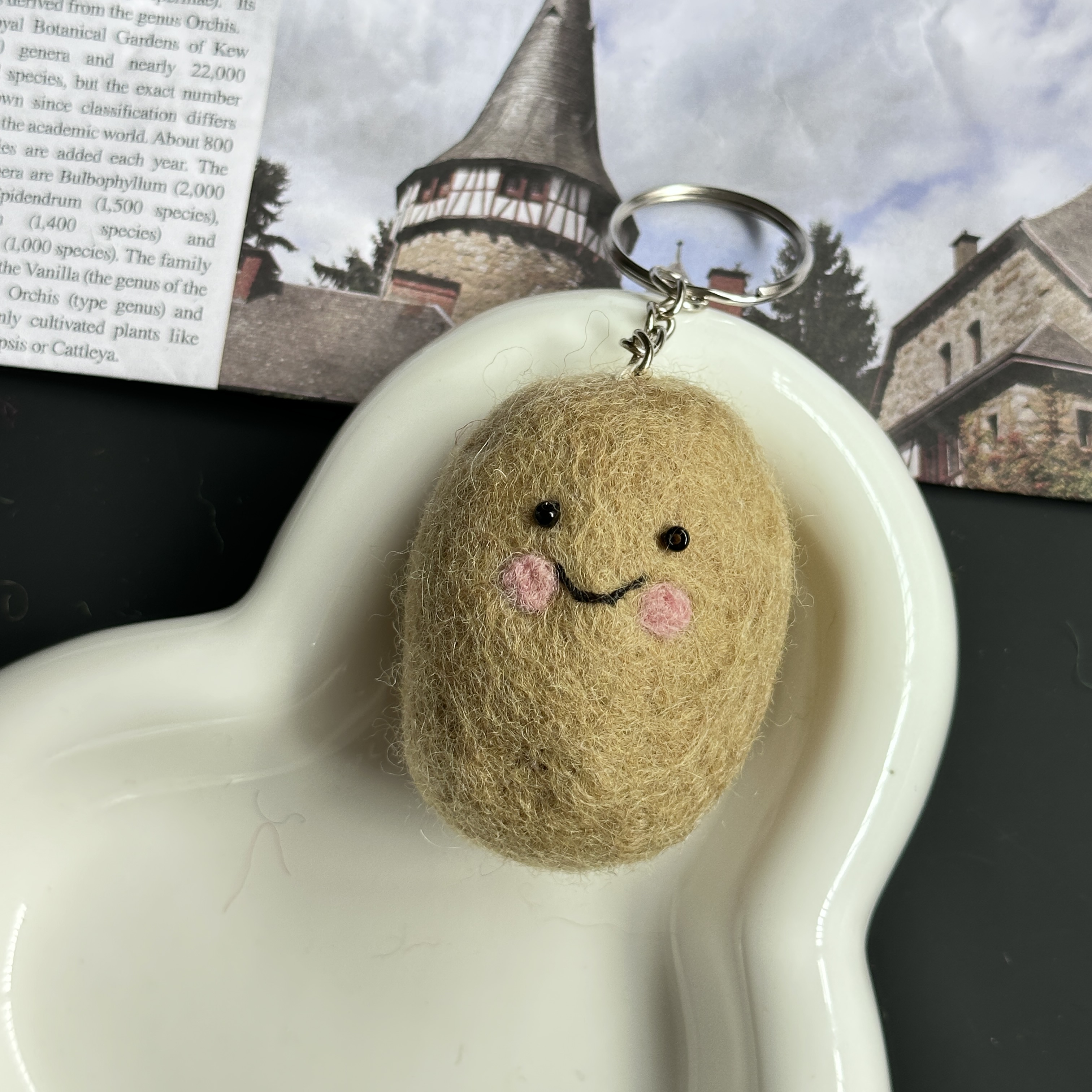 ins风羊毛毡钥匙扣挂件蔬菜系类miu系包挂配件高颜值毛毡挂饰配饰详情11