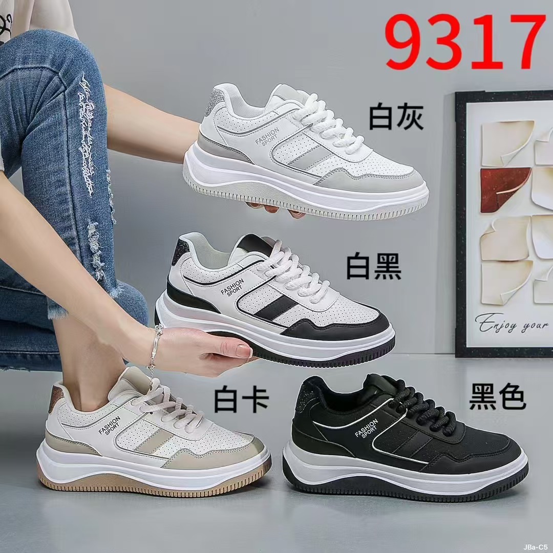 女士时尚运动/厚底坡跟鞋/休闲带钻鞋产品图