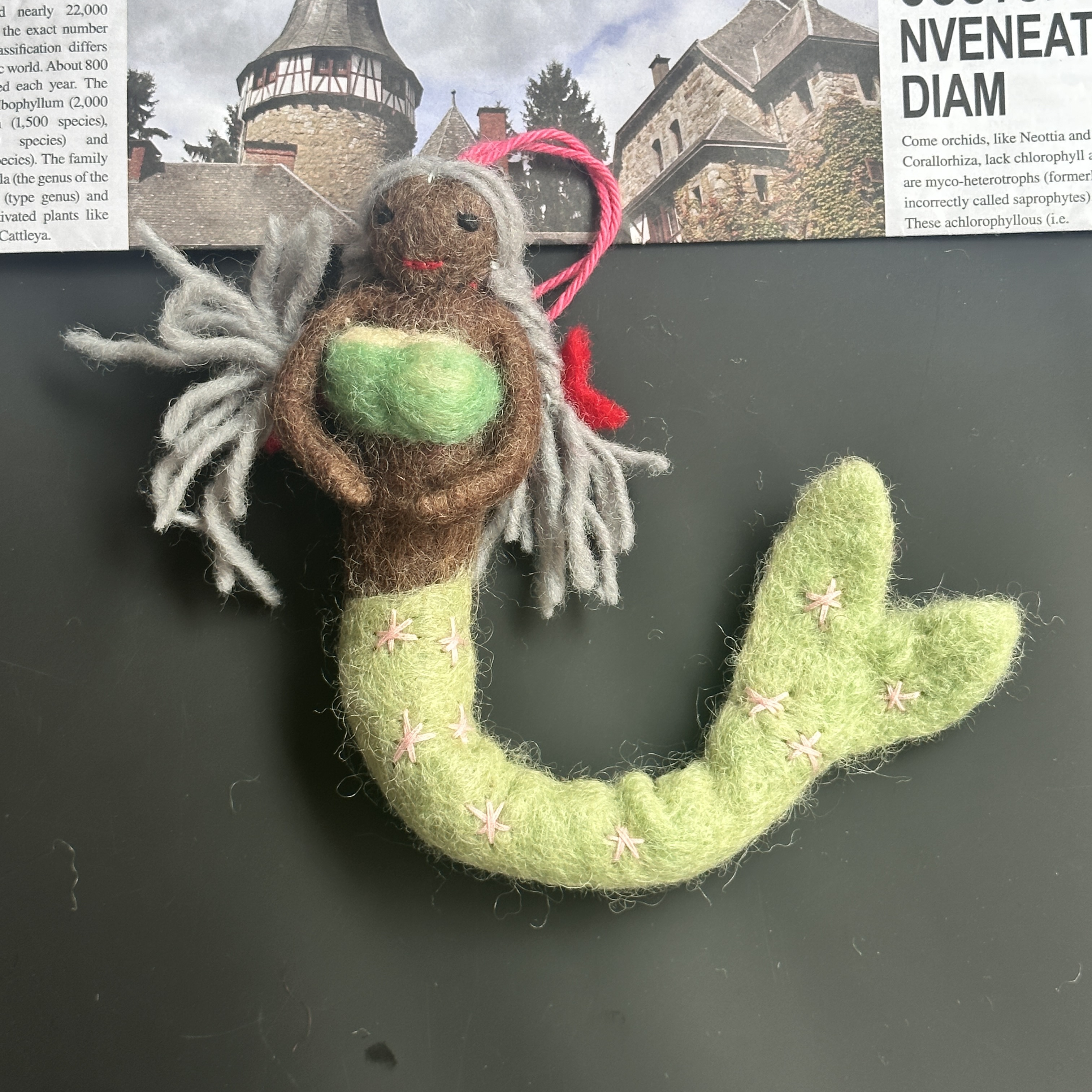 ins风羊毛毡可爱美人鱼立体玩偶挂饰包挂服装配饰家居装饰创意礼详情14