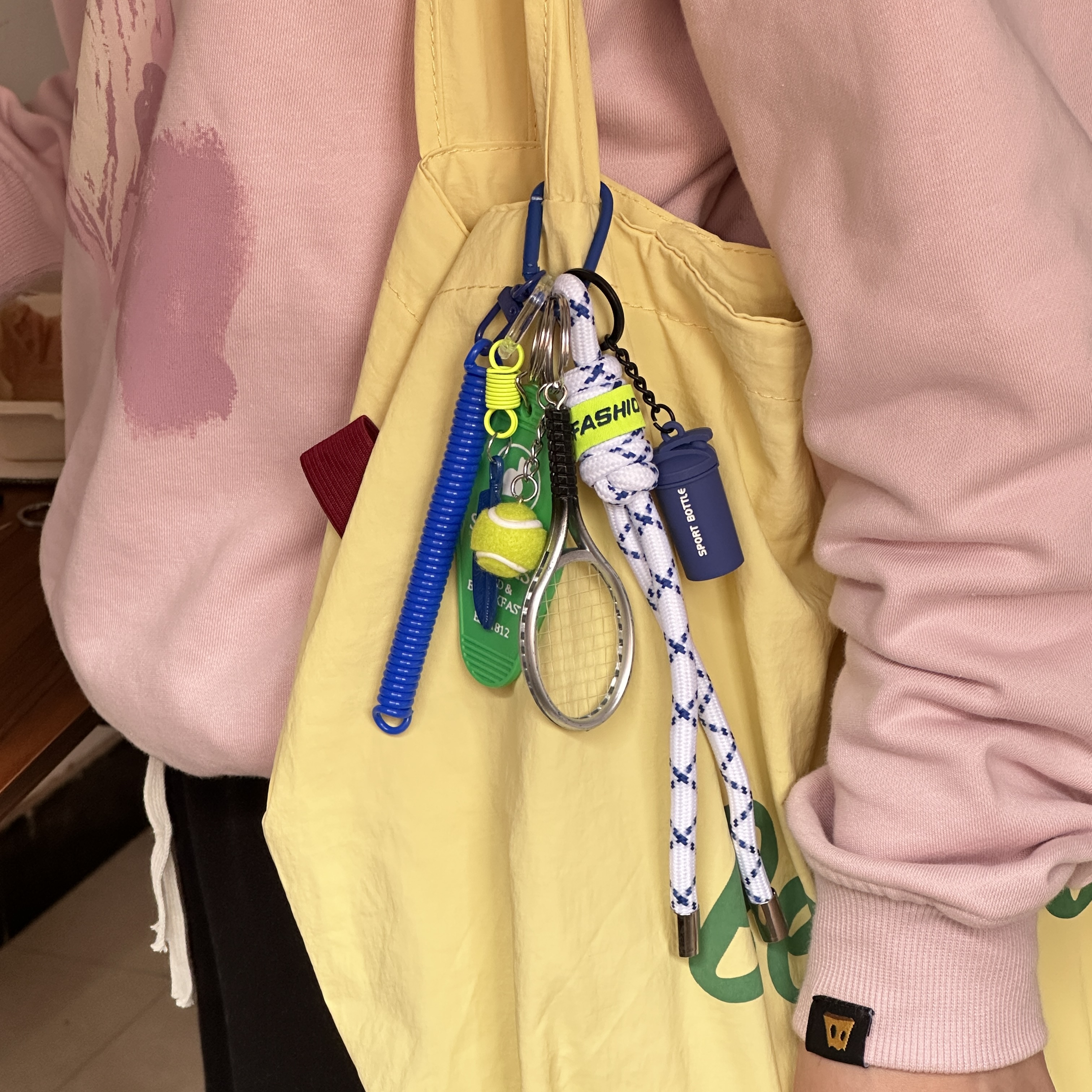 小众miu系包挂个性棒球车钥匙扣编织装饰挂件女高级感ins风挂饰详情14