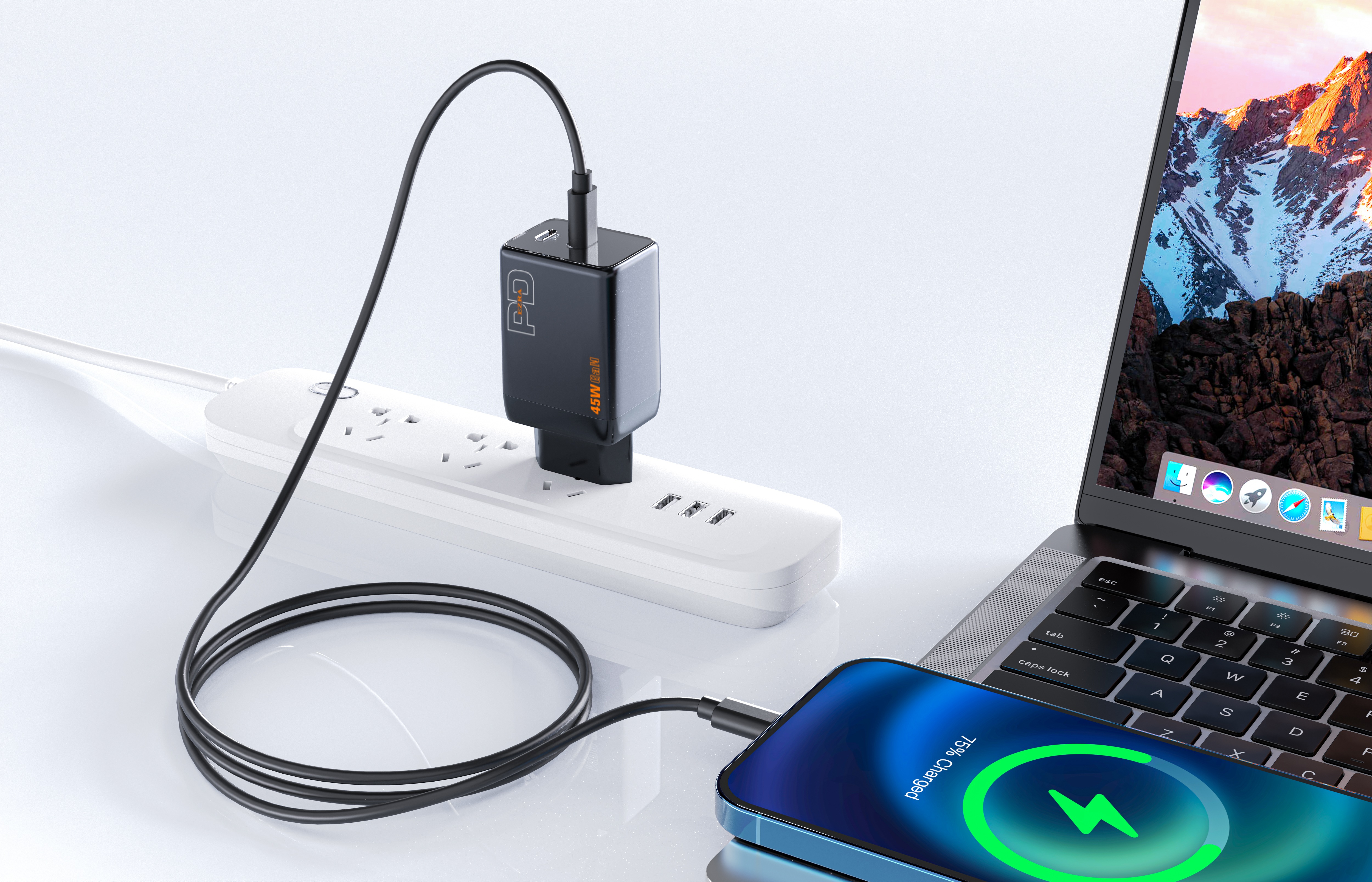 EZRA High quality 3-in-1 Fast charging plug HC160 Apple mobile phone wireless charging Bank convenient charging stand