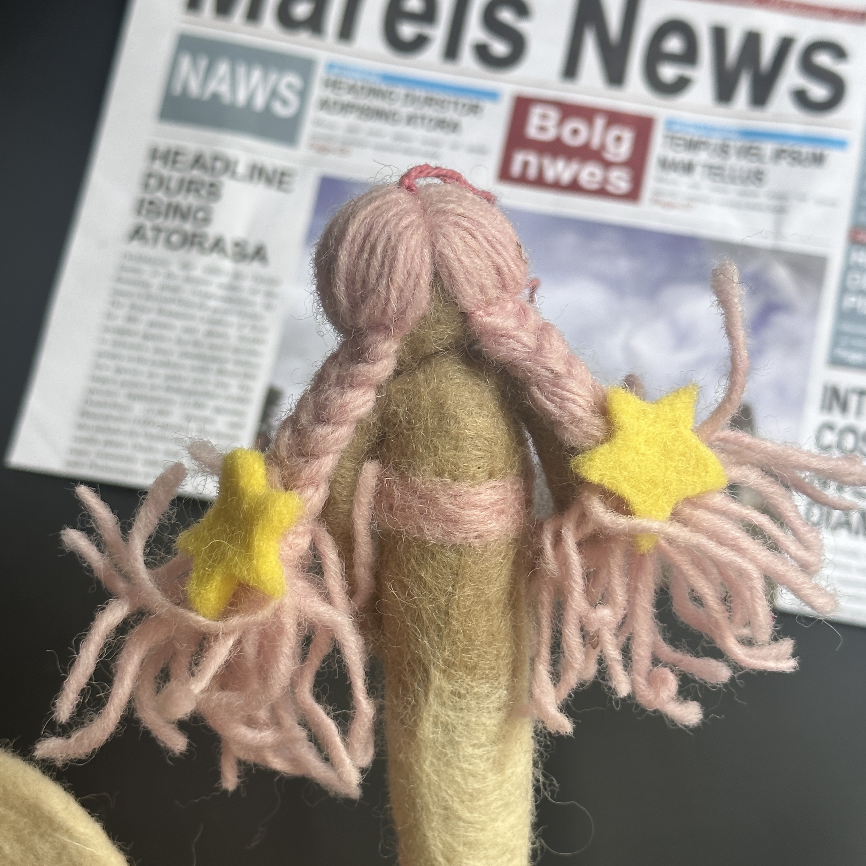 ins风羊毛毡可爱美人鱼立体玩偶挂饰包挂服装配饰家居装饰创意礼详情5