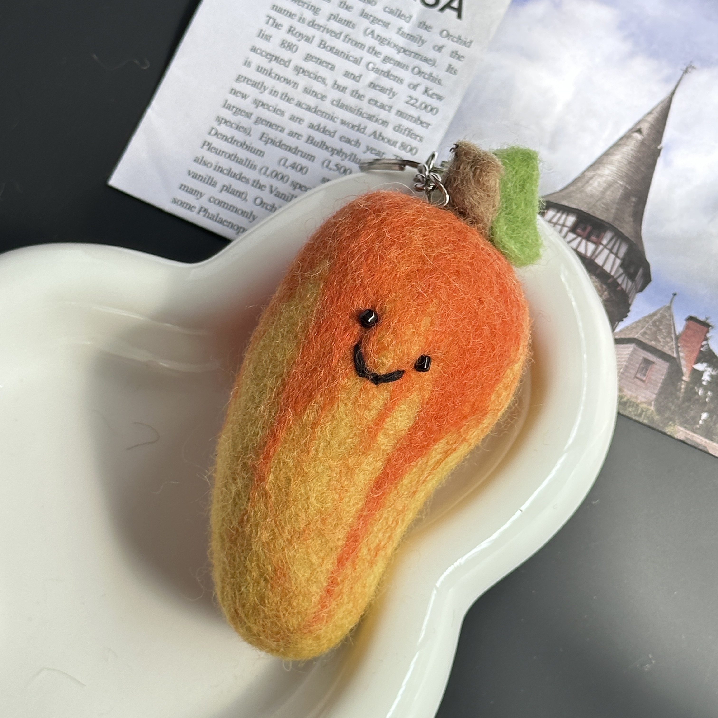 纯手工羊毛毡挂饰高颜值水果蔬菜可爱韩系miu系包挂件背包配饰详情14