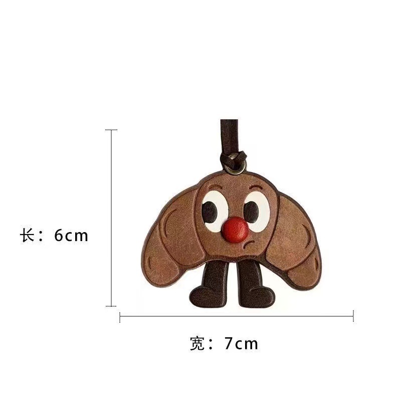 腊肠狗手绳包包挂饰合集可爱高颜值皮质挂件好寓意钥匙扣组合挂件详情20