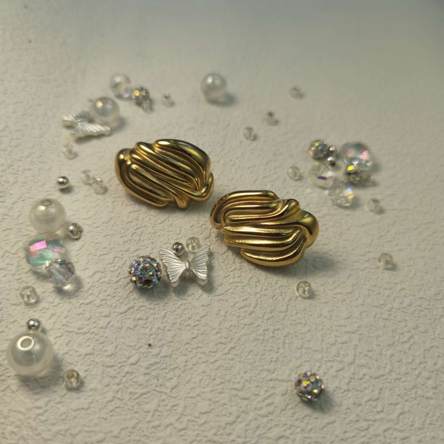 高级感复古流行耳环女2024年新款钛钢潮耳坠夏季小众耳饰网红爆款异形压铸耳钉详情图3