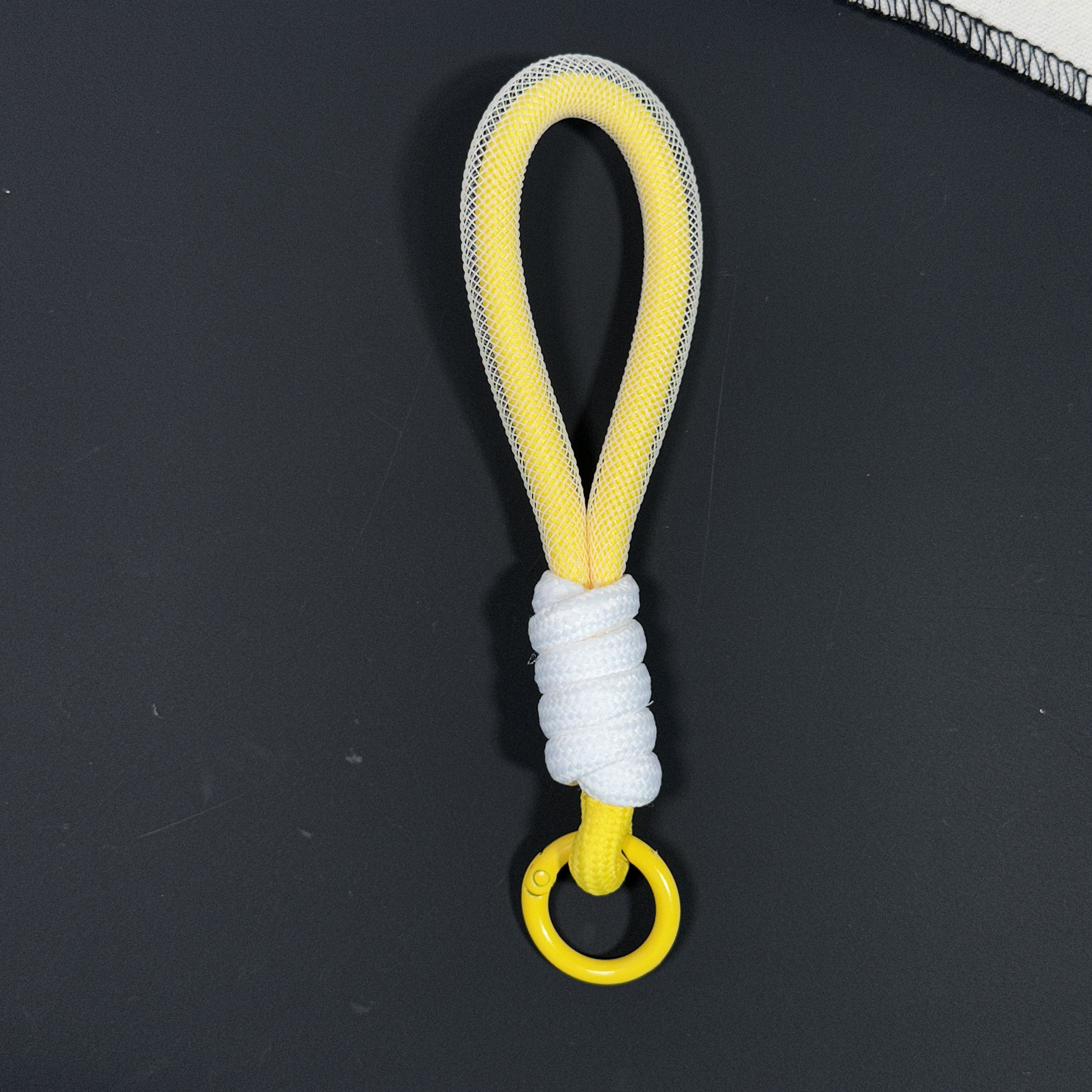 新国潮马卡龙INS风创意拼色打结防丢手机钥匙扣绳编织挂绳包挂件详情22