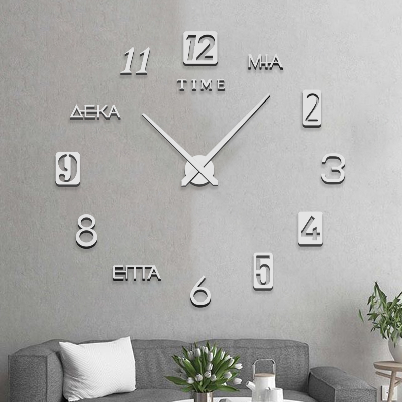 Creative living room clock, Amazon simple Nordic wall clock, European and American large DIY wall sticker clock, 3Dclock Specification image