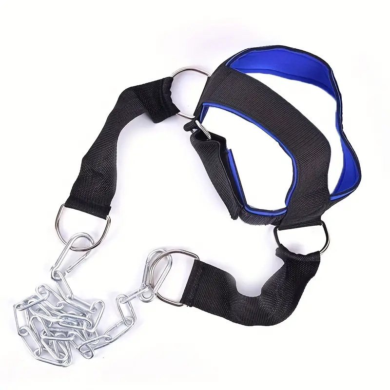 Cross border head and neck cap shoulder weight strength training device chain lead set head and neck barbell training neck cap Specification drawing