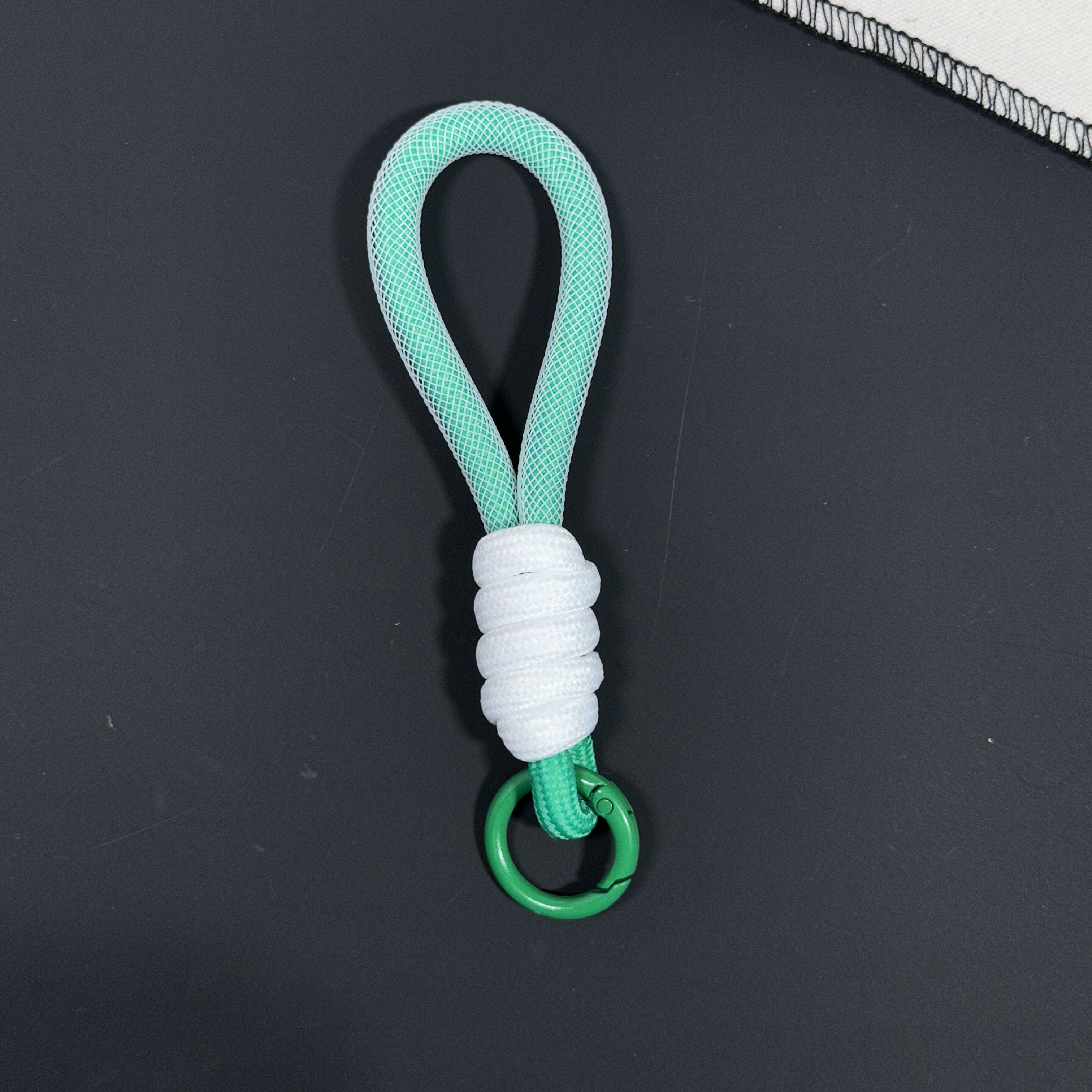 新国潮马卡龙INS风创意拼色打结防丢手机钥匙扣绳编织挂绳包挂件详情21