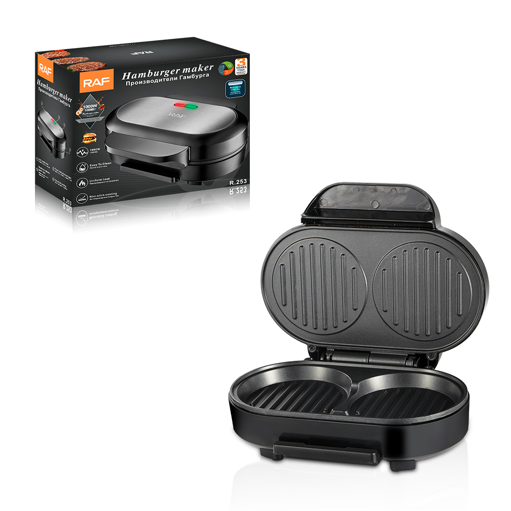 RAF European multi-functional sandwich bread machine, home frying and baking electric griddle, breakfast machine, steak machine, toaster R.253 details Picture