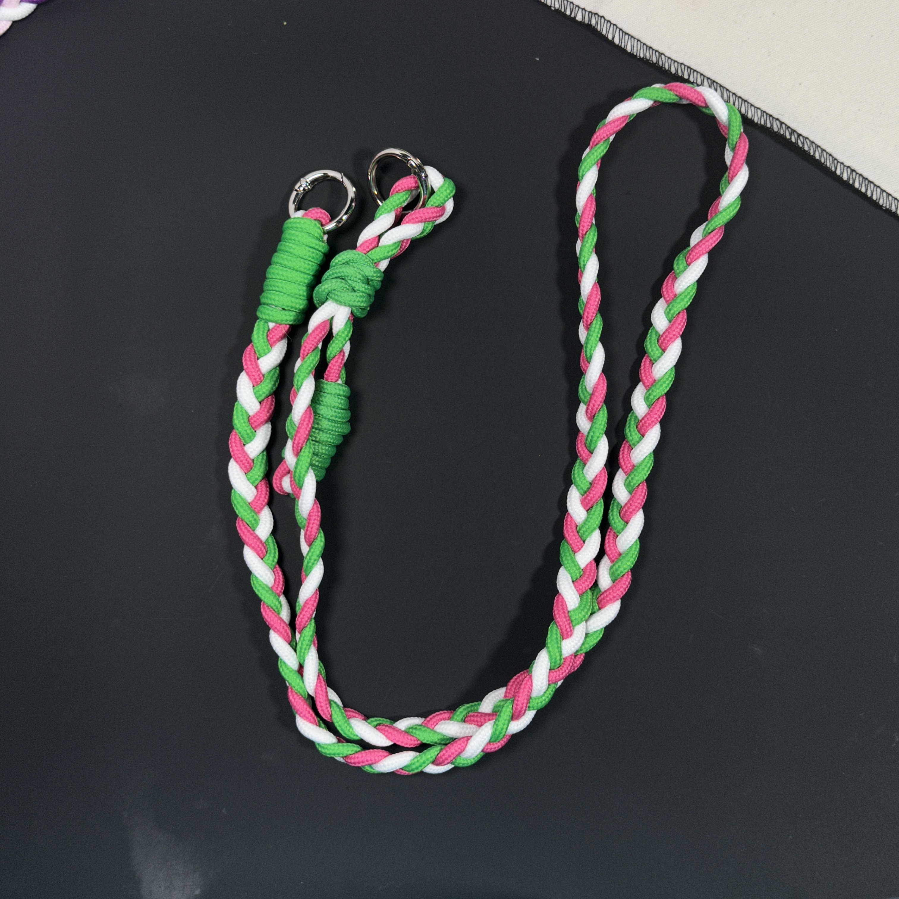 ins手机挂绳简约创意高颜值编制绳通用手机壳斜跨链通用女个性绳详情18