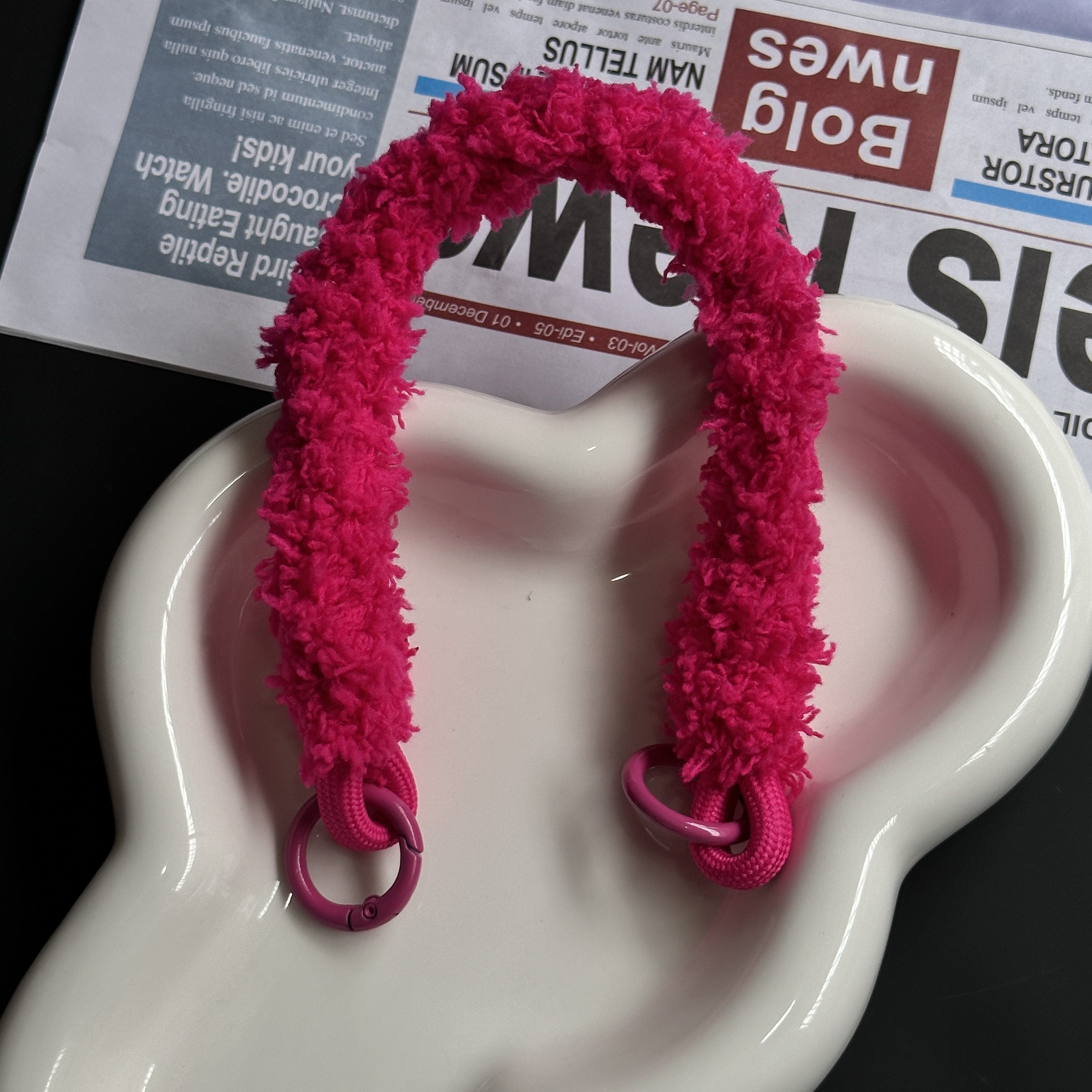 手工编织miu系包挂配饰高颜值ins挂绳挂件手机壳手挽绳钥匙扣配件详情24