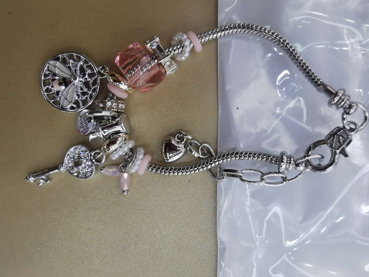 沙金银手镯和田玉镯 高档饰品手饰 玉石手镯 精致手镯 时尚潮流首饰 玉石饰品手镯详情图2